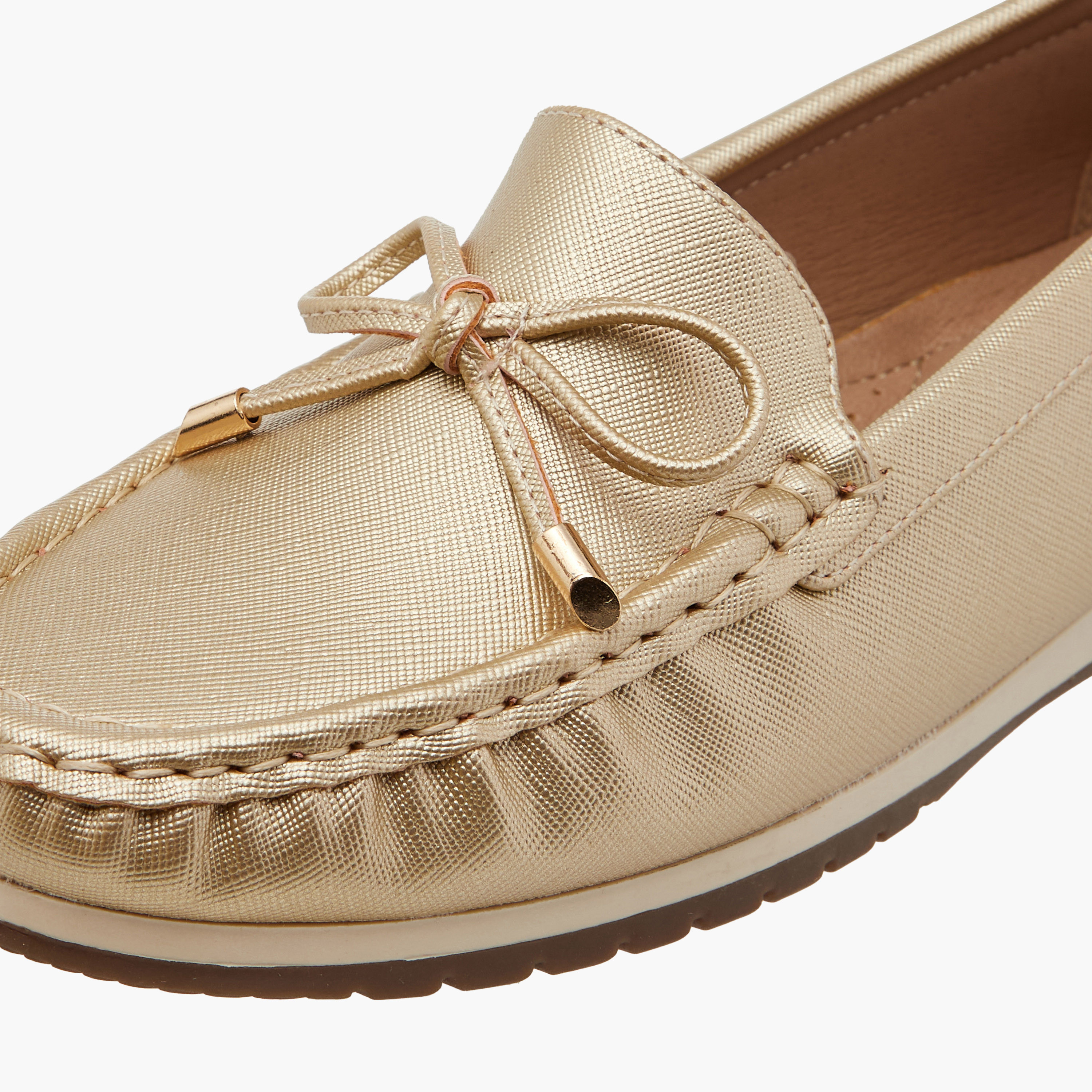 Le Confort Bow Detail Slip-On Comfort Moccasins-women-shoes-flats-moccasins-image-4