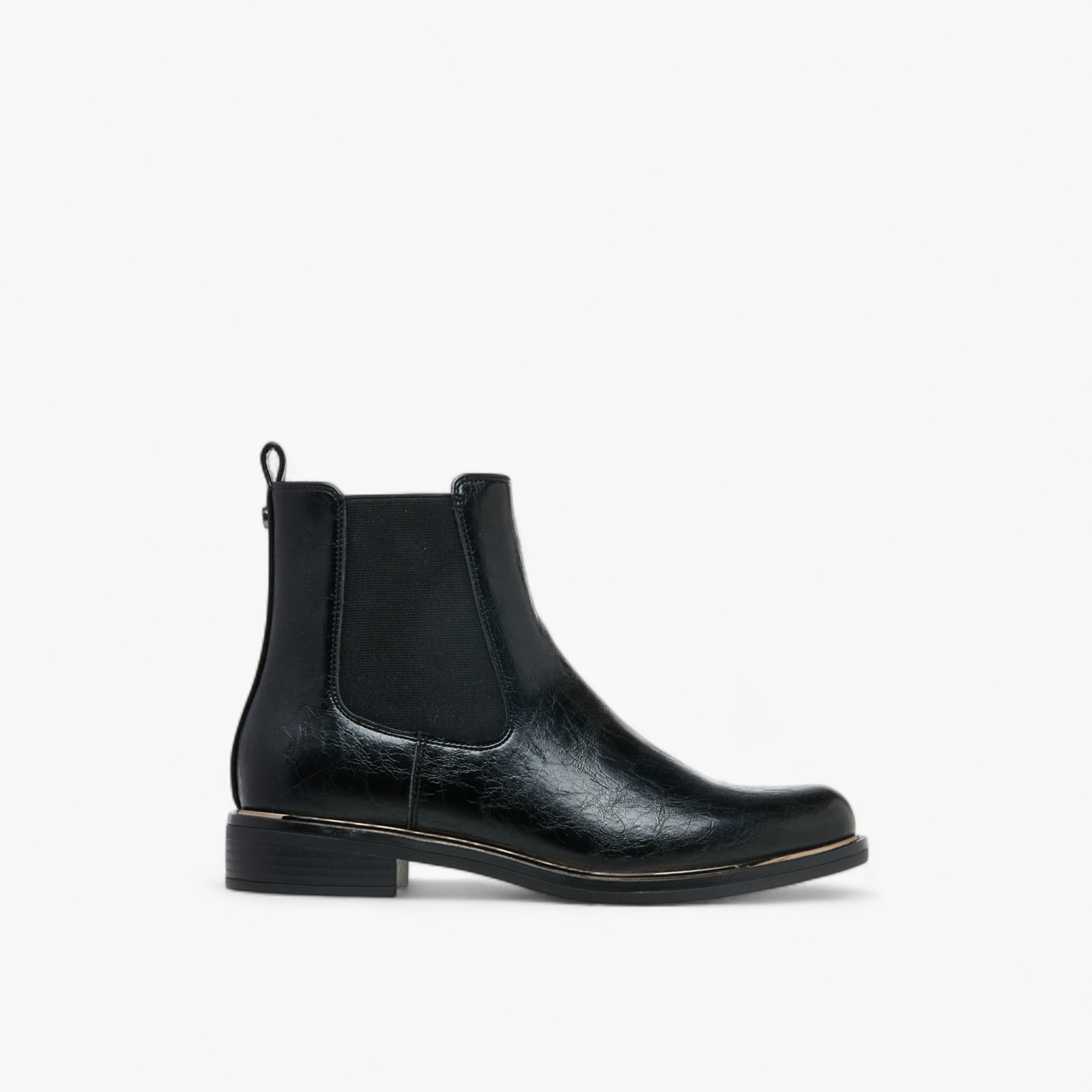 Celeste Women's Solid Ankle Boots with Zip Closure and Pull Tabs-women-shoes-boots-image-3