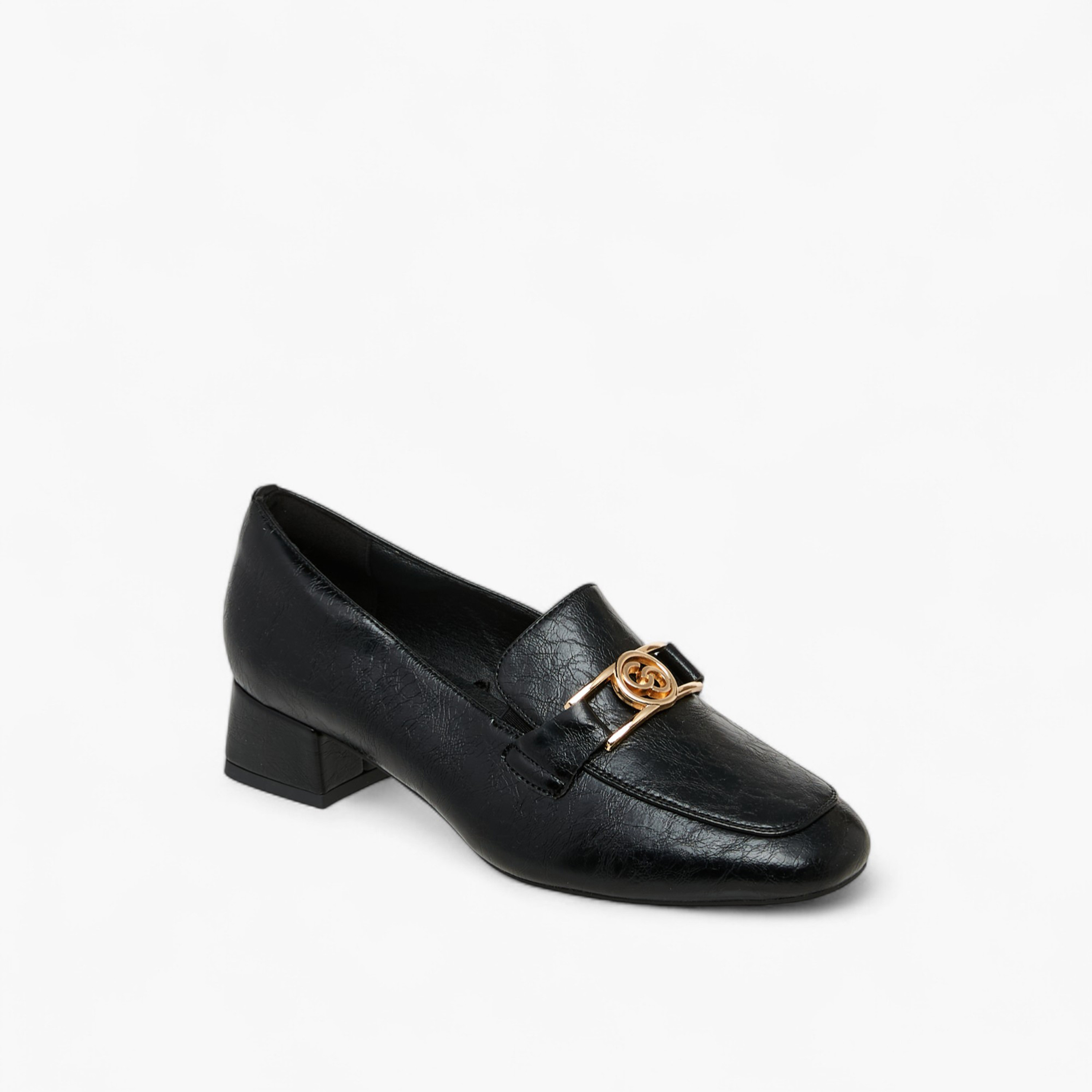 Celeste Women's Metal Accent Slip-On Loafers with Block Heels-women-shoes-loafersandmoccasins-image-2