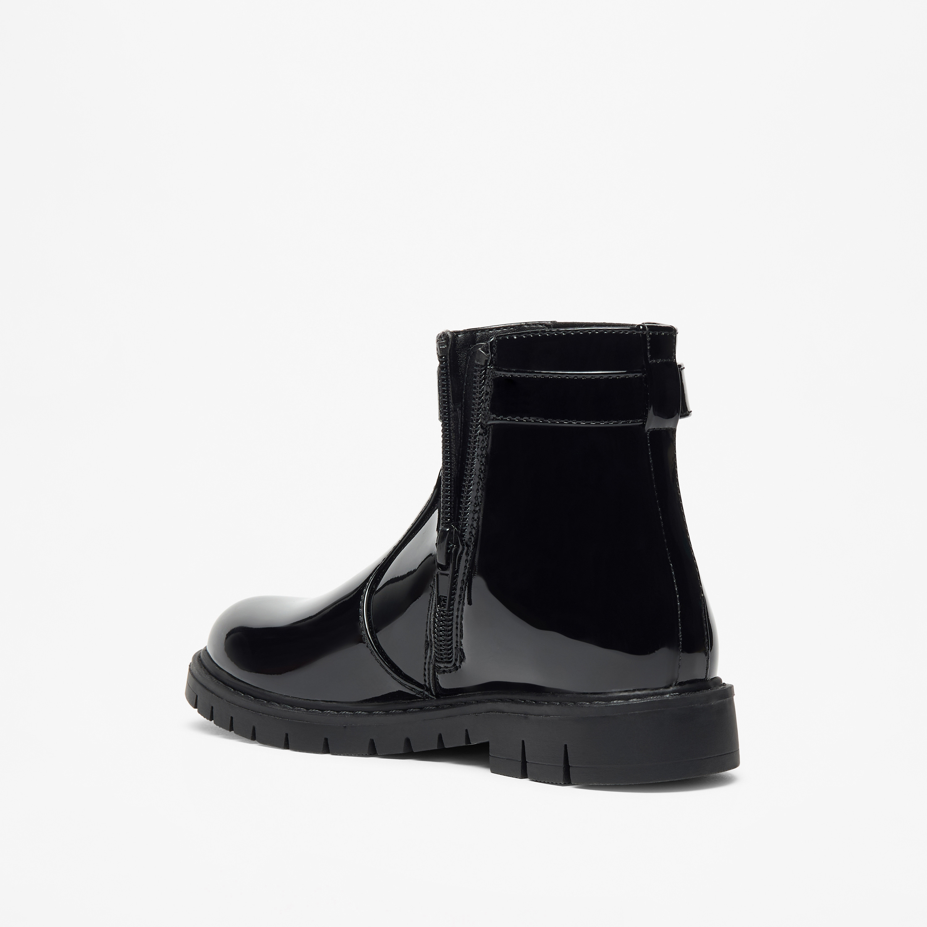 Flora Bella Heart Accent High Cut Boots with Zip Closure-girls-shoes-boots-image-2