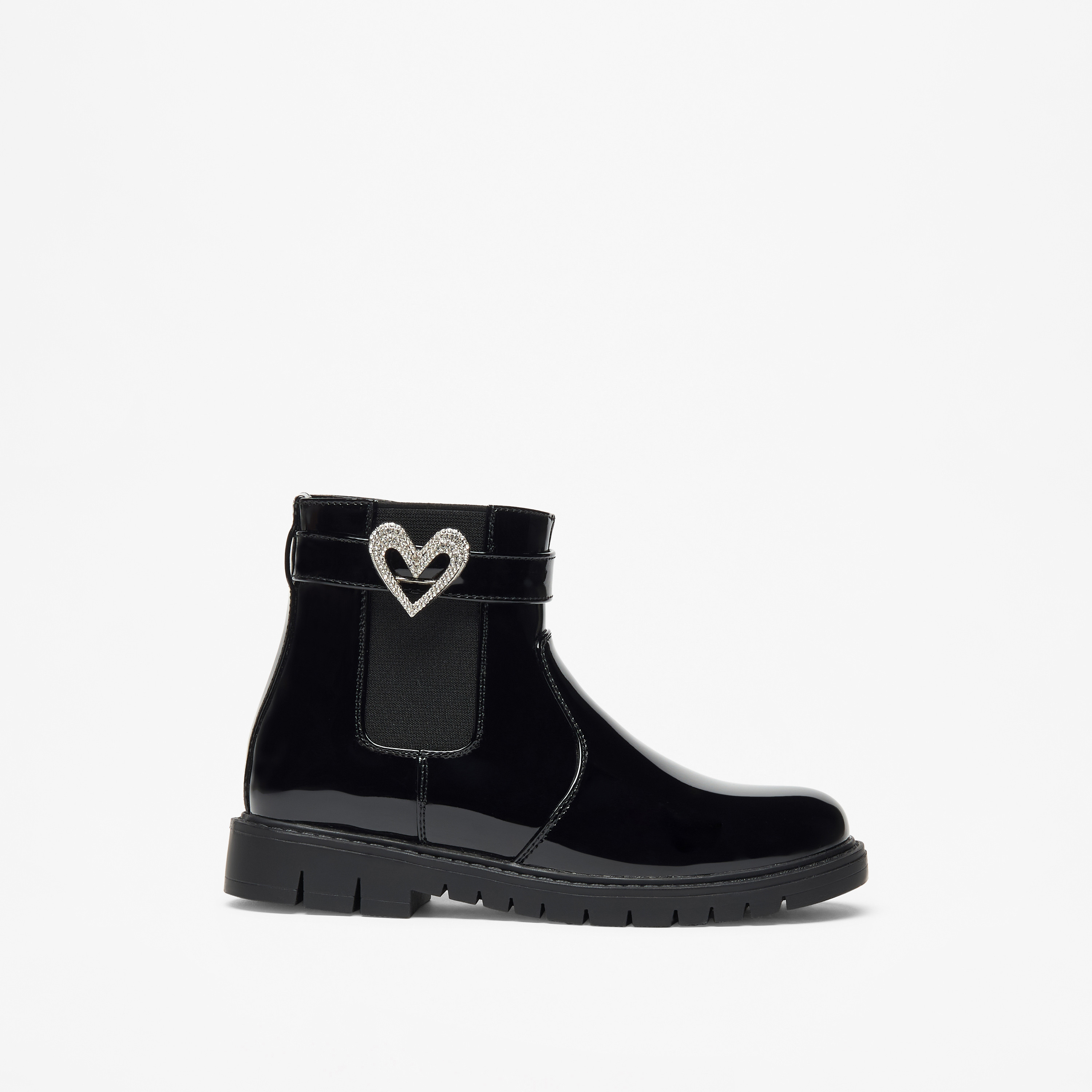 Flora Bella Heart Accent High Cut Boots with Zip Closure-girls-shoes-boots-image-3