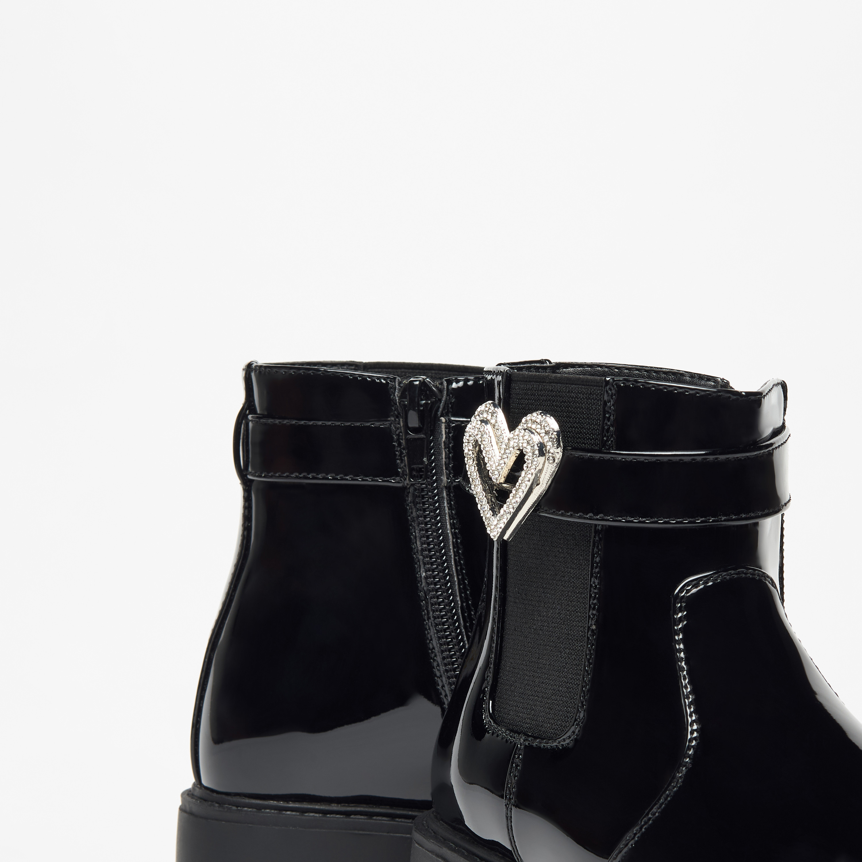 Flora Bella Heart Accent High Cut Boots with Zip Closure-girls-shoes-boots-image-5