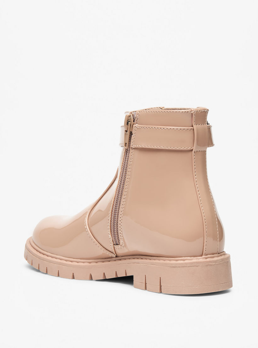 بوت بزينة قلب وقصة عالية وسحّاب إغلاق من فلورا بيلا-girls-shoes-boots-image-2