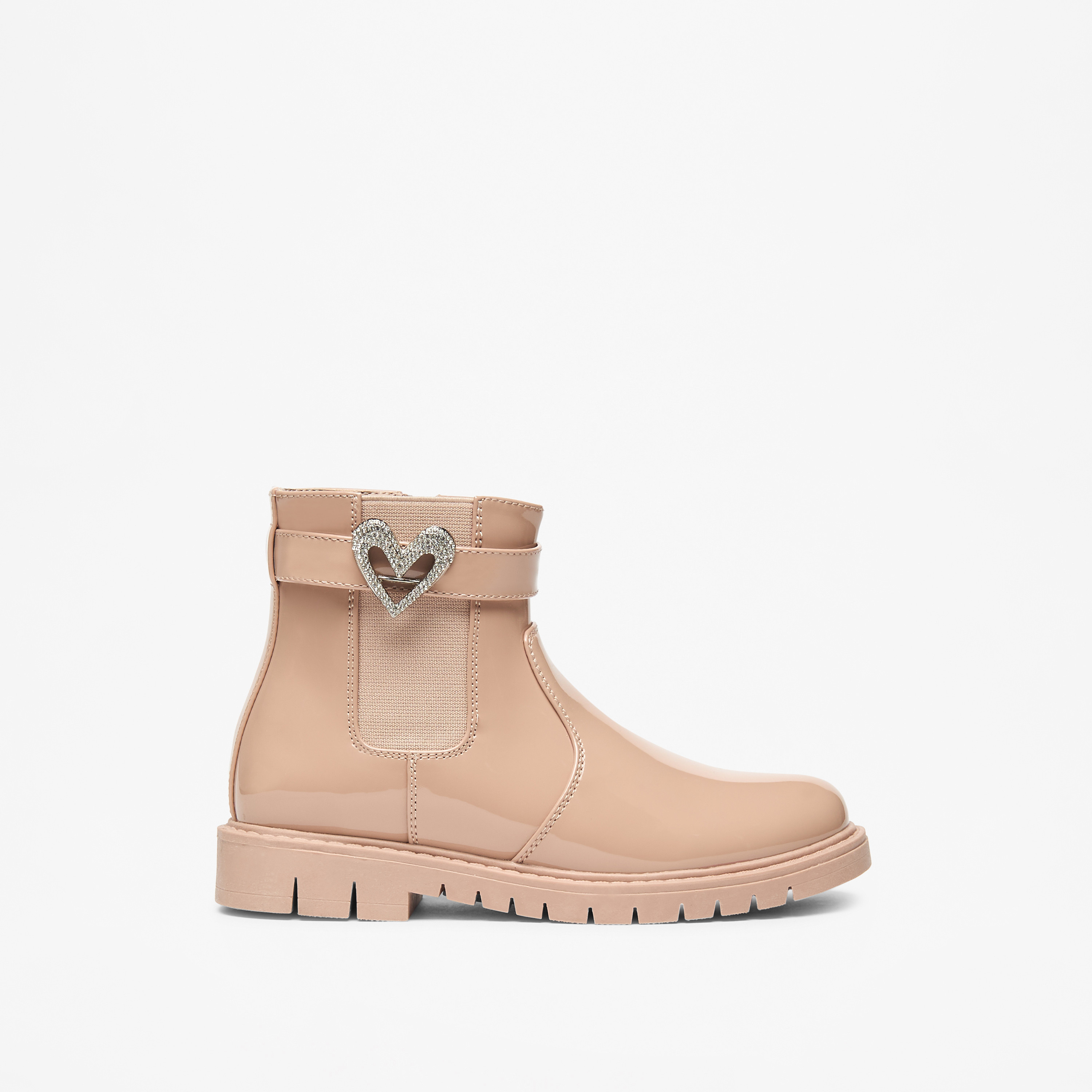 بوت بزينة قلب وقصة عالية وسحّاب إغلاق من فلورا بيلا-girls-shoes-boots-image-3