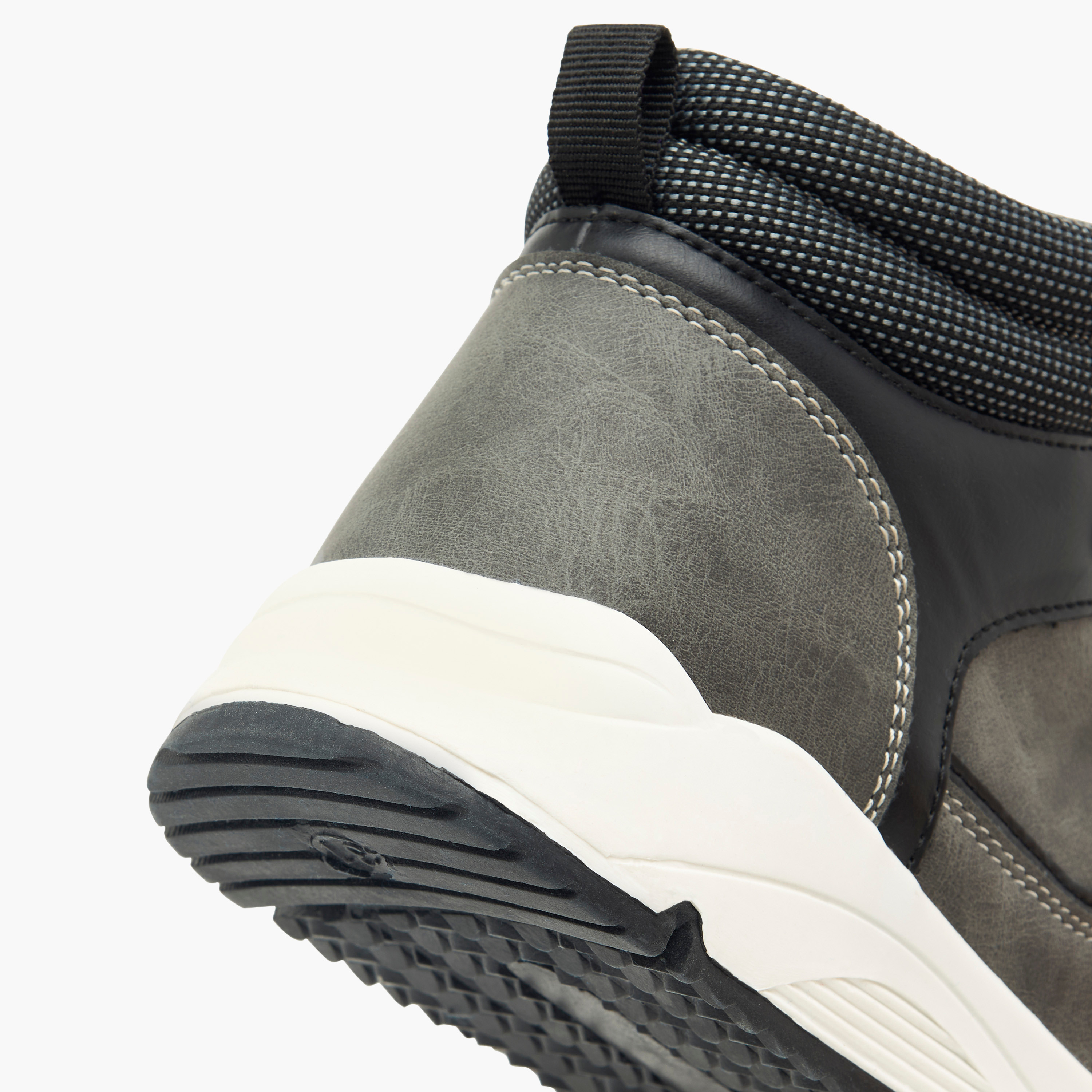 LBL by Shoexpress Panelled High Cut Boots with Zip Closure-boys-shoes-boots-image-10