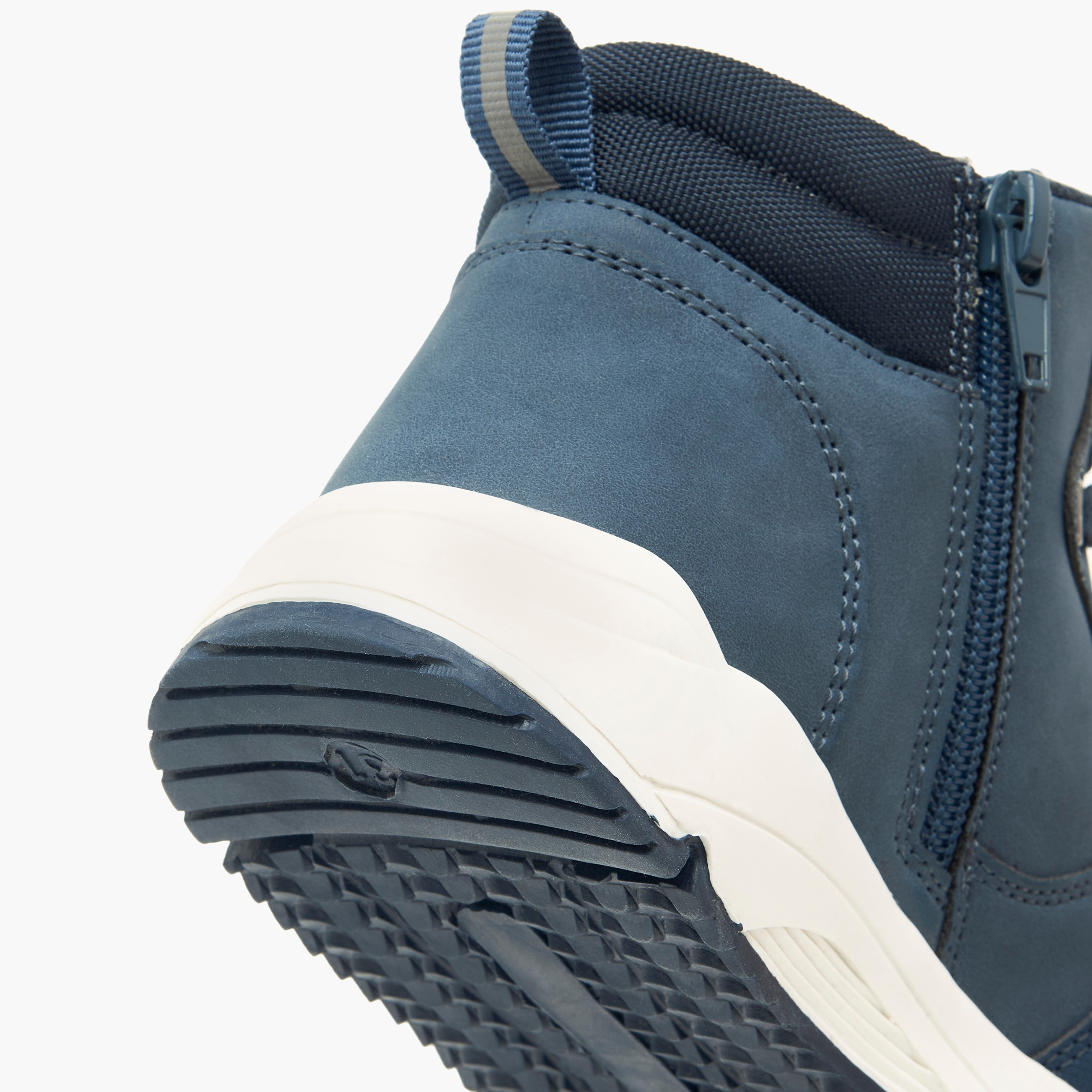 LBL by Shoexpress Panelled High Cut Boots with Zip Closure-boys-shoes-boots-image-5