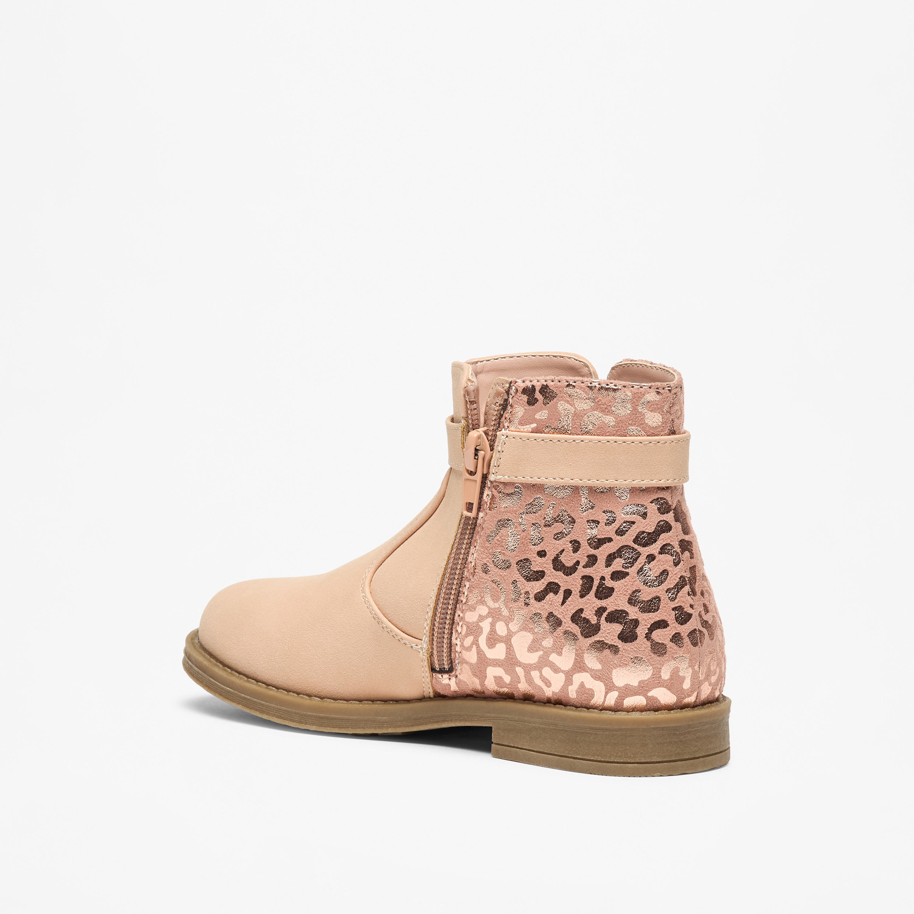 Flora Bella Panelled High Cut Boots with Zip Closure-girls-shoes-boots-image-2