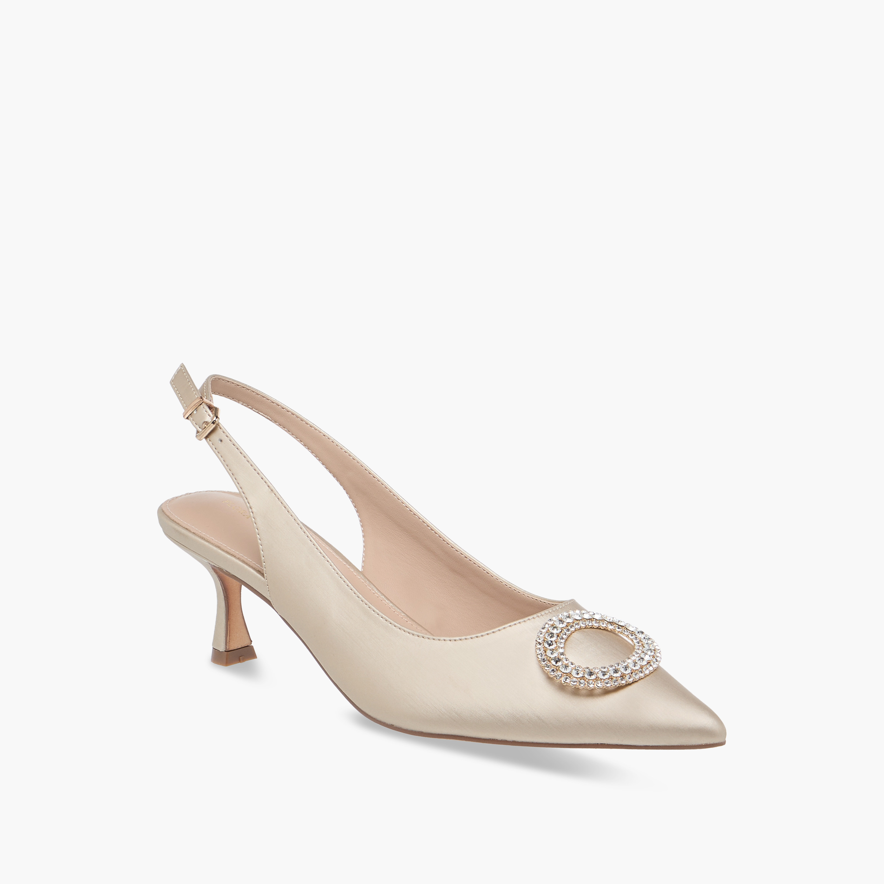 حذاء مزين بحزام خلفي وكعب صغير وإبزيم إغلاق من فلورا بيلا-women-shoes-heels-image-2