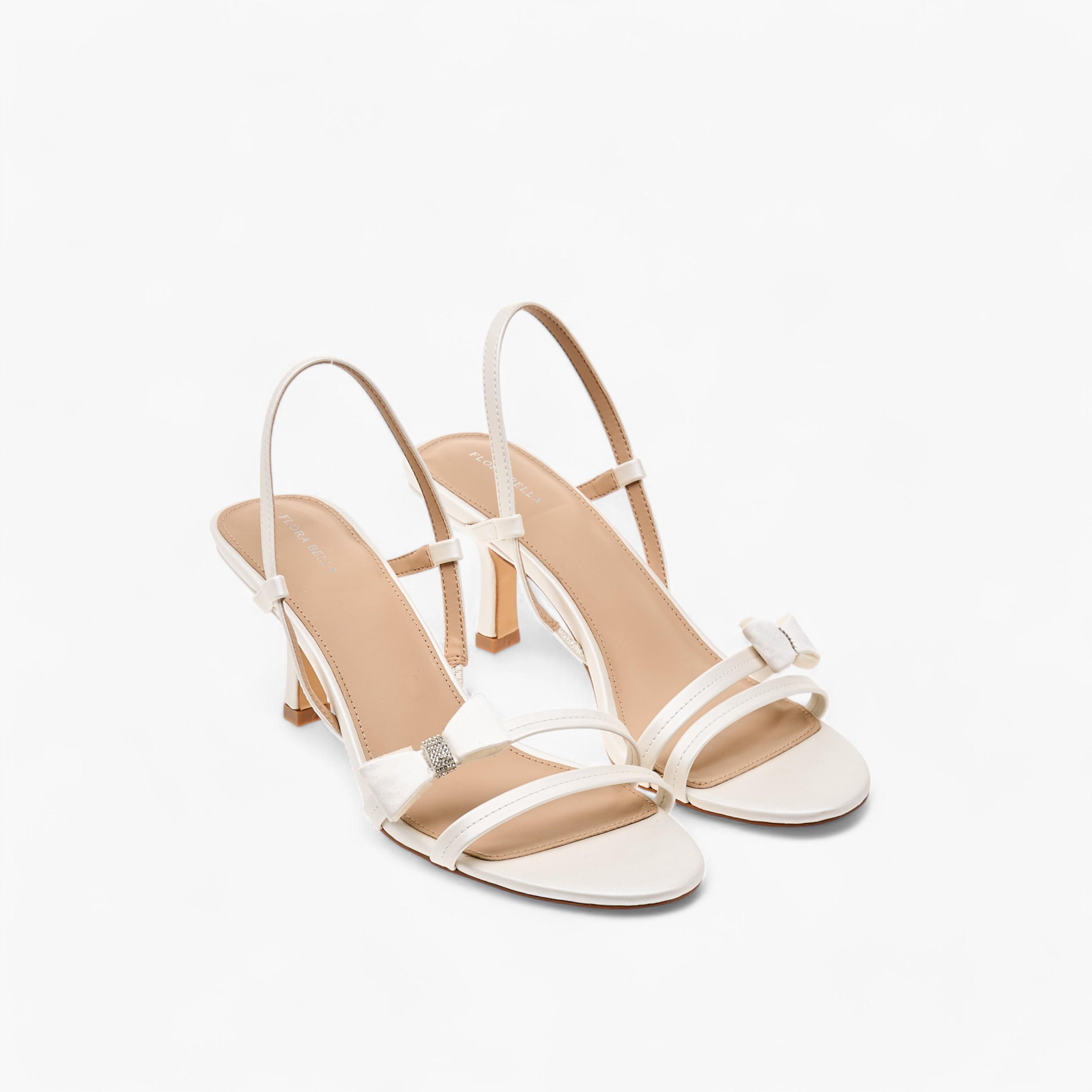 Flora Bella Bow Applique Slingback Sandals with Flared Heel-women-shoes-sandals-heeled-image-1