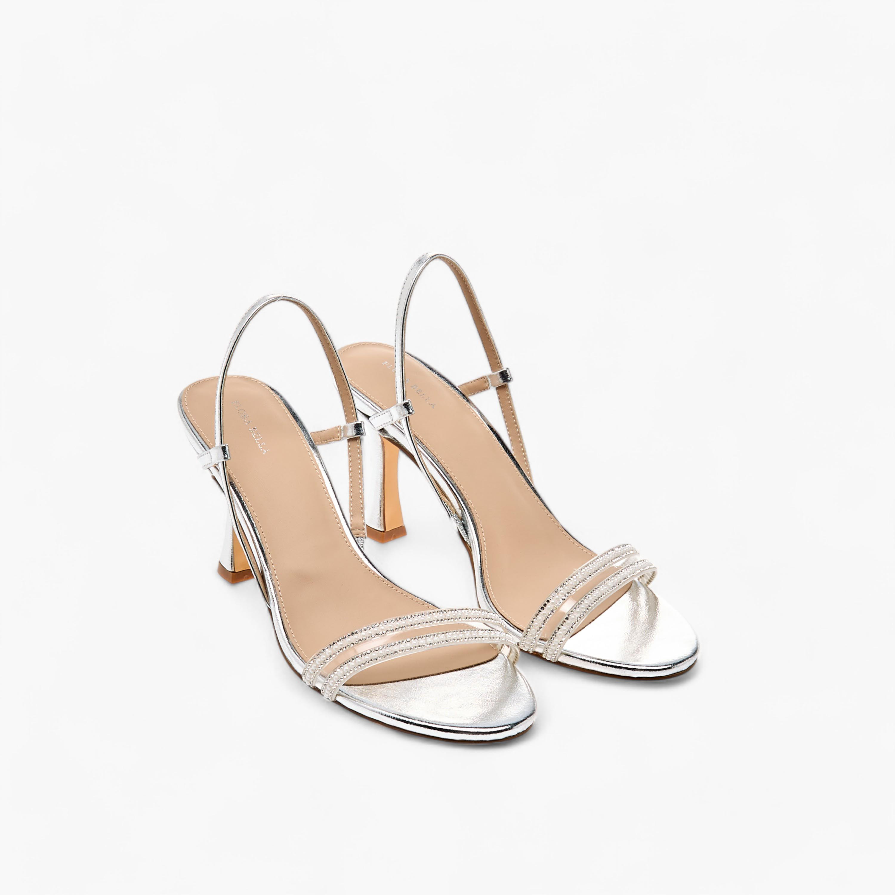 صندل بحزام خلفي وكعب سميك من الأسفل مزين من فلورا بيلا-women-shoes-sandals-heeled-image-1