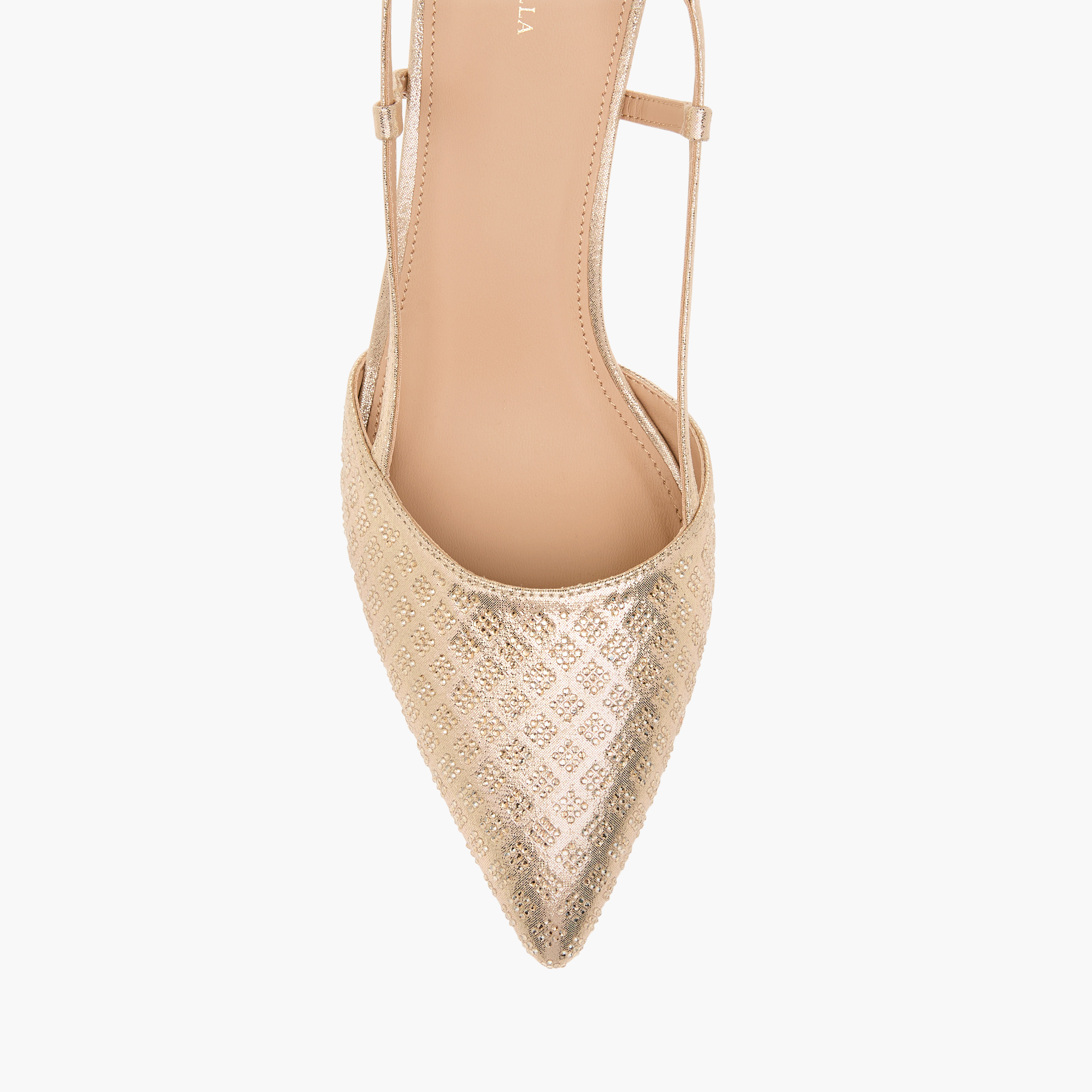 صندل بارز الملمس بحزام خلفي وكعب صغير من فلورا بيلا-women-shoes-heels-image-4