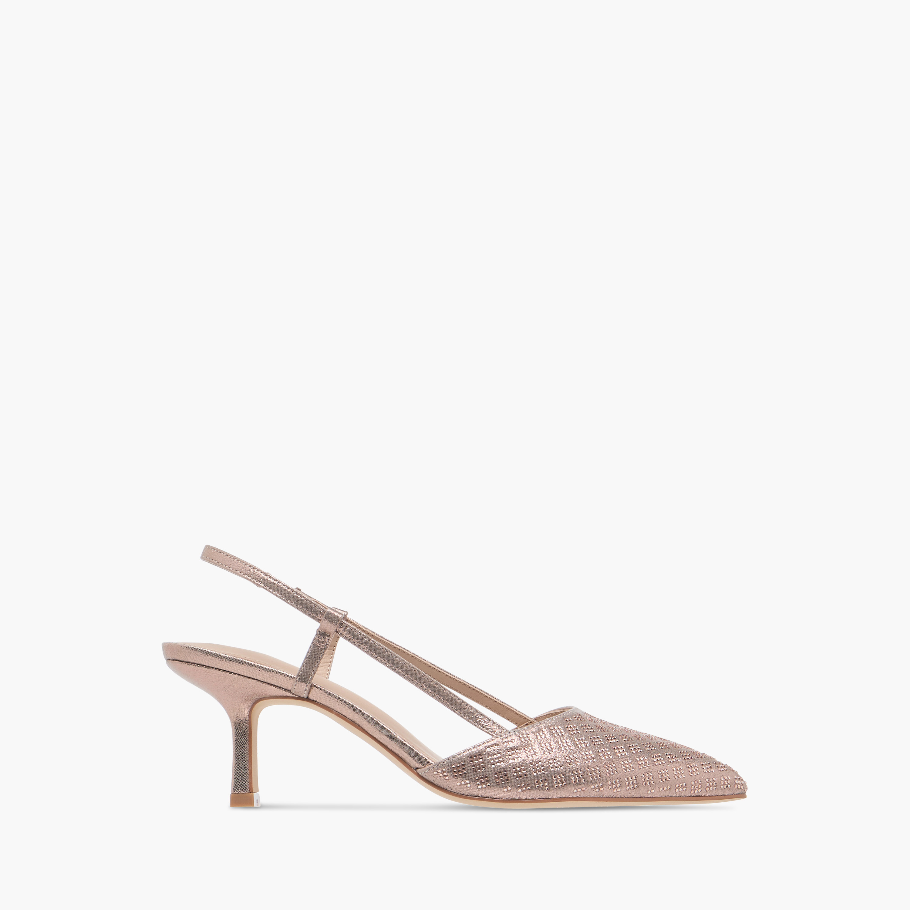 صندل بارز الملمس بحزام خلفي وكعب صغير من فلورا بيلا-women-shoes-heels-image-3