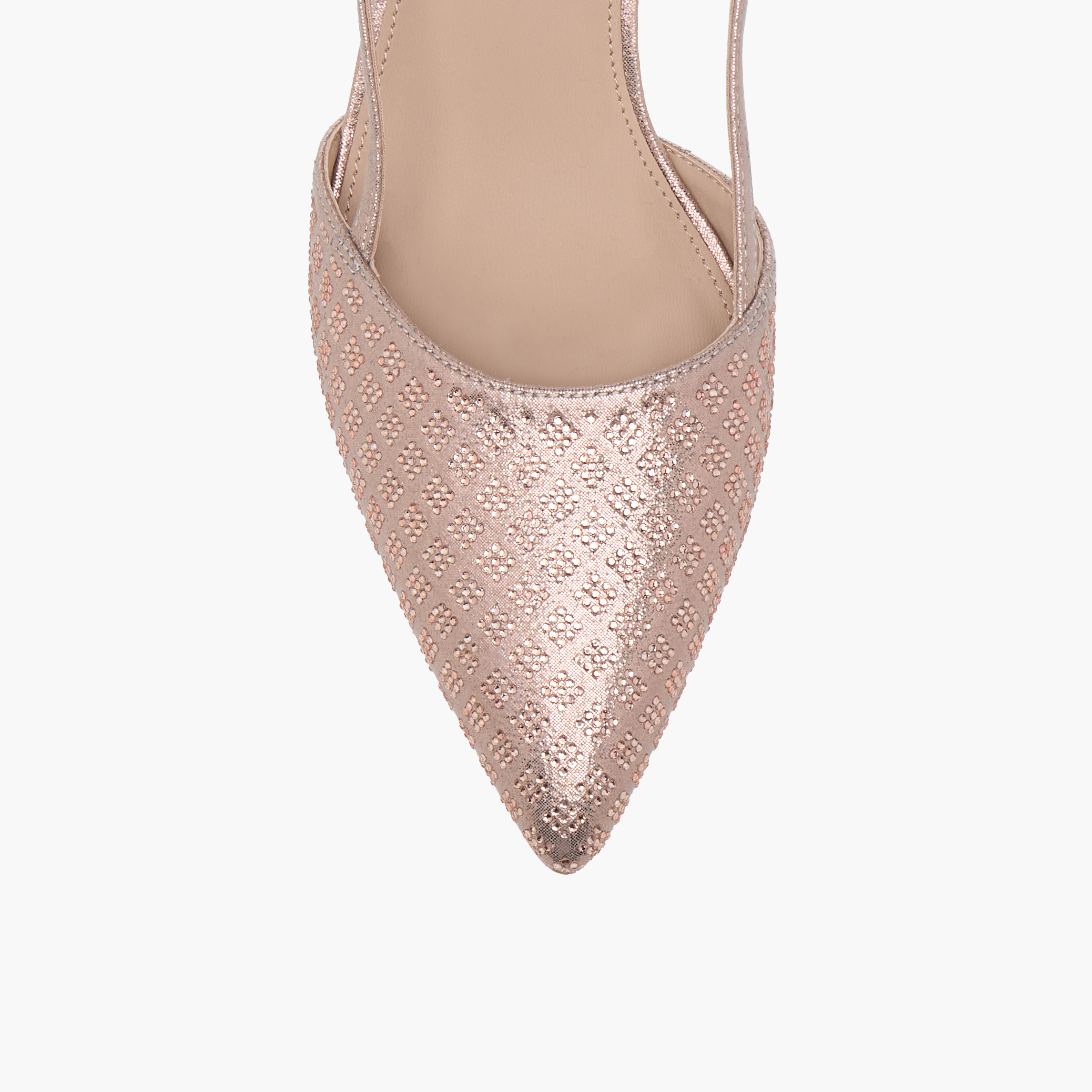 صندل بارز الملمس بحزام خلفي وكعب صغير من فلورا بيلا-women-shoes-heels-image-4