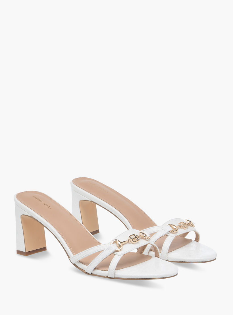 Flora Bella Logo Charm Accent Slip-On Sandals with Block Heels-women-shoes-sandals-heeled-image-1