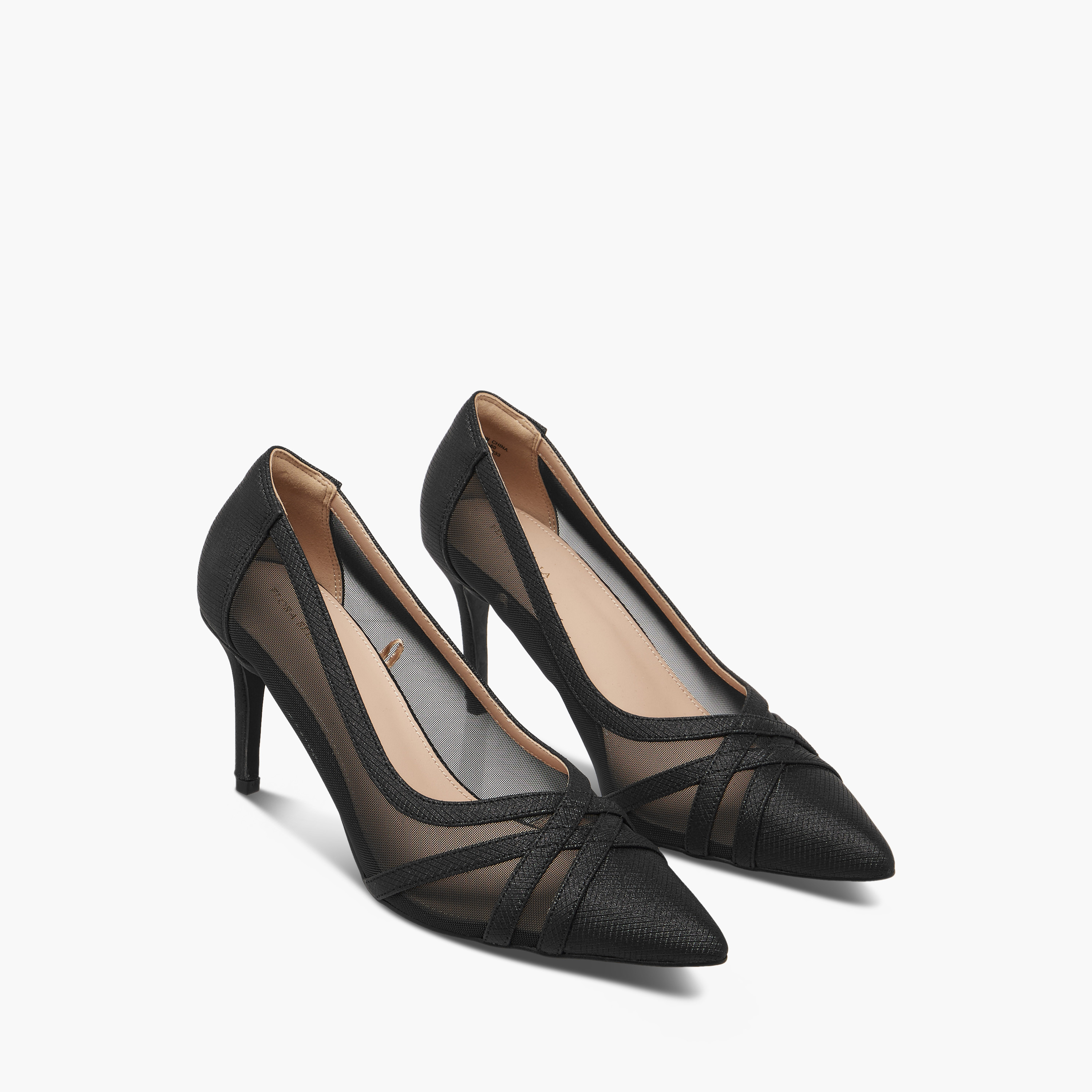 حذاء كلاسيكي سهل الارتداء بارز الملمس بكعب ستيليتو من فلورا بيلا-women-shoes-heels-image-1
