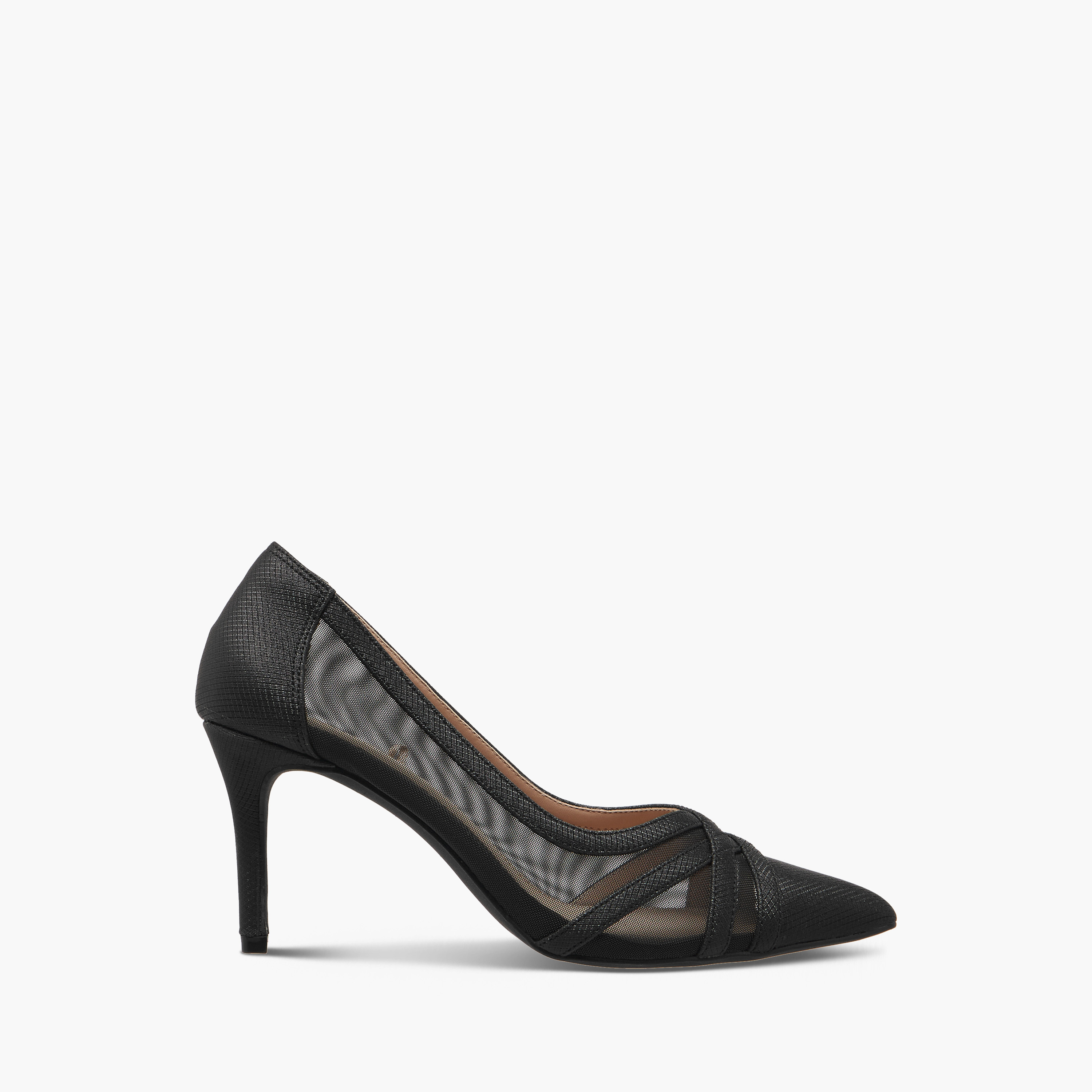 حذاء كلاسيكي سهل الارتداء بارز الملمس بكعب ستيليتو من فلورا بيلا-women-shoes-heels-image-3
