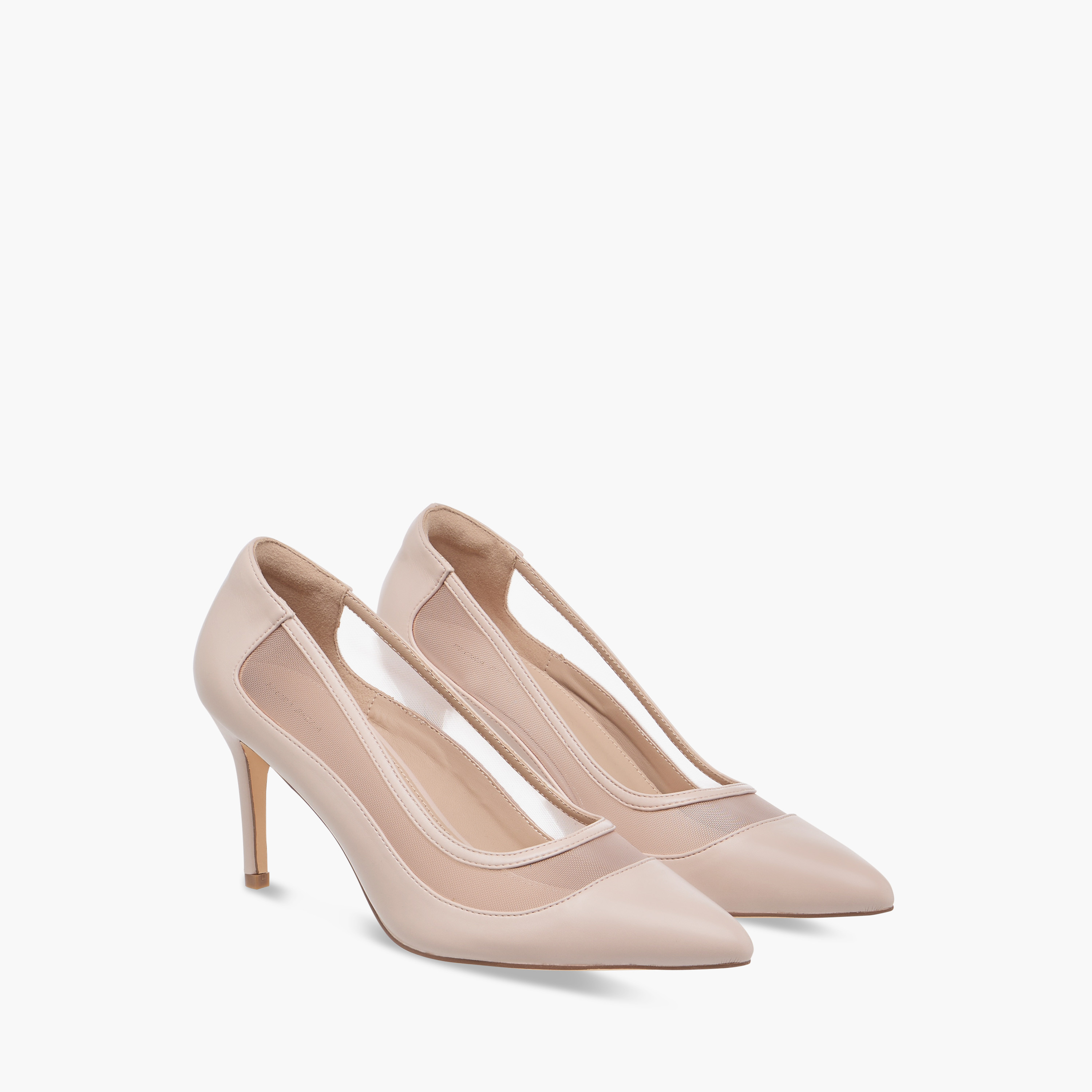 حذاء كلاسيكي بارز الملمس سهل الارتداء بكعب ستيليتو من فلورا بيلا-women-shoes-heels-image-1