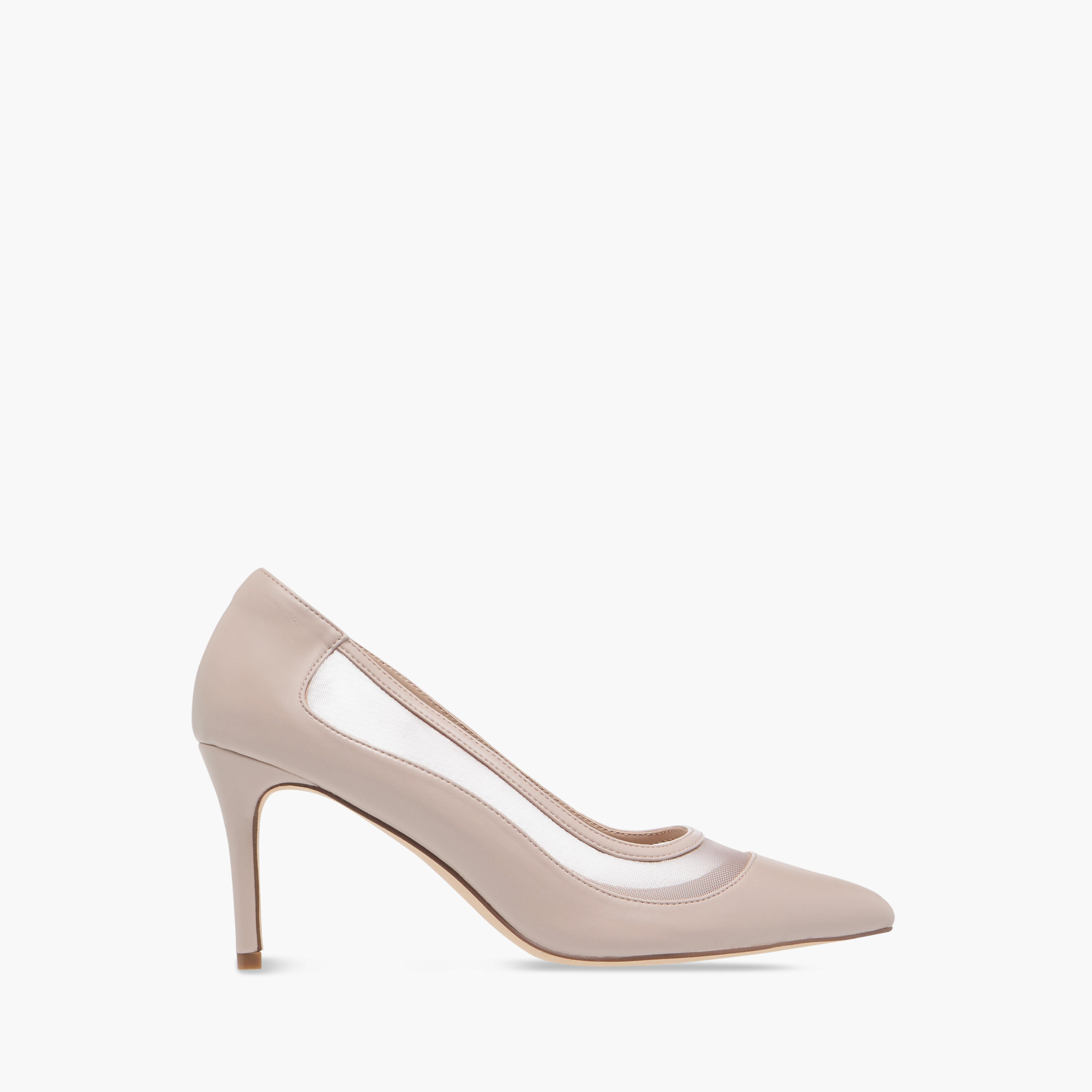 حذاء كلاسيكي بارز الملمس سهل الارتداء بكعب ستيليتو من فلورا بيلا-women-shoes-heels-image-3