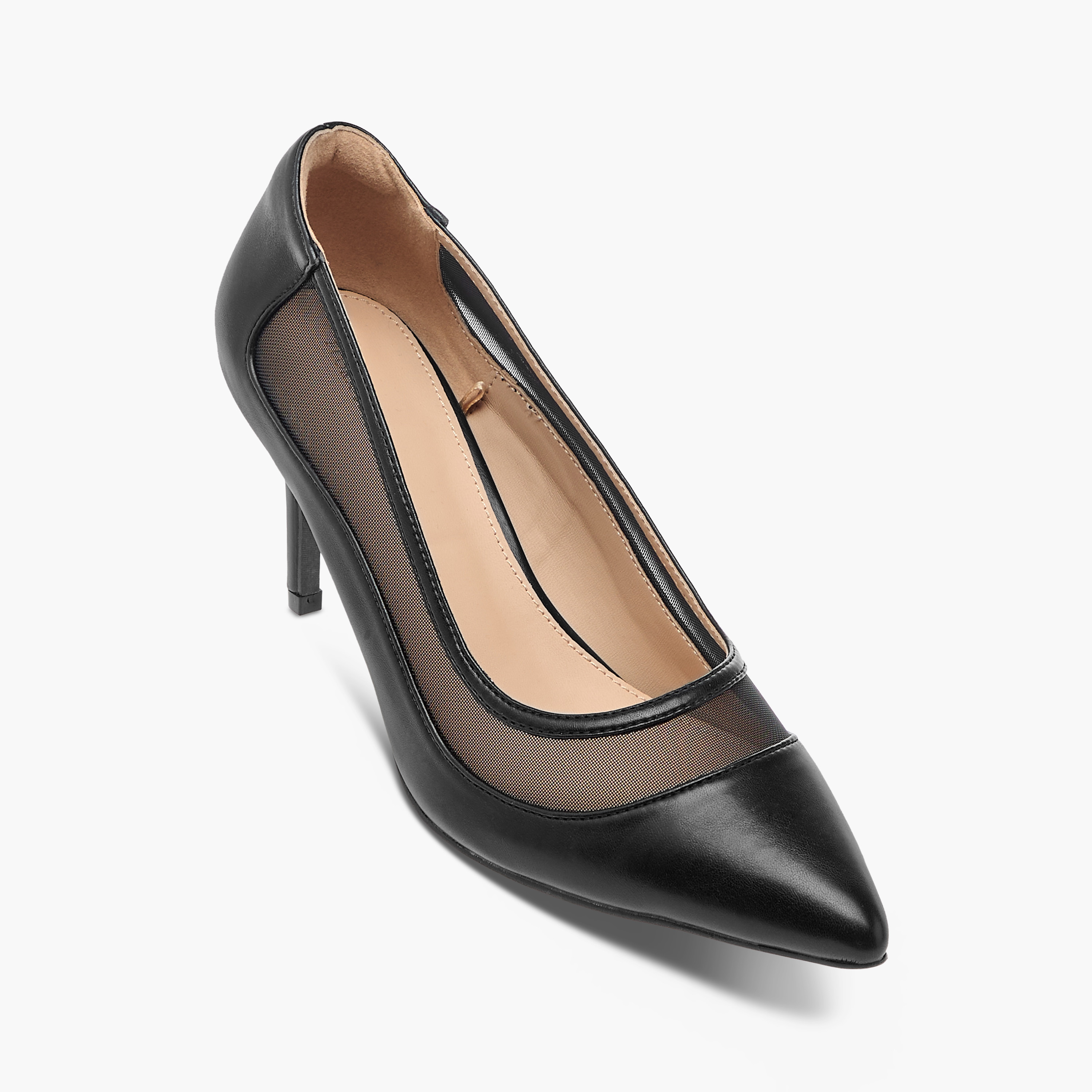 Flora Bella Textured Slip-On Pumps with Stiletto Heels-women-shoes-heels-image-2