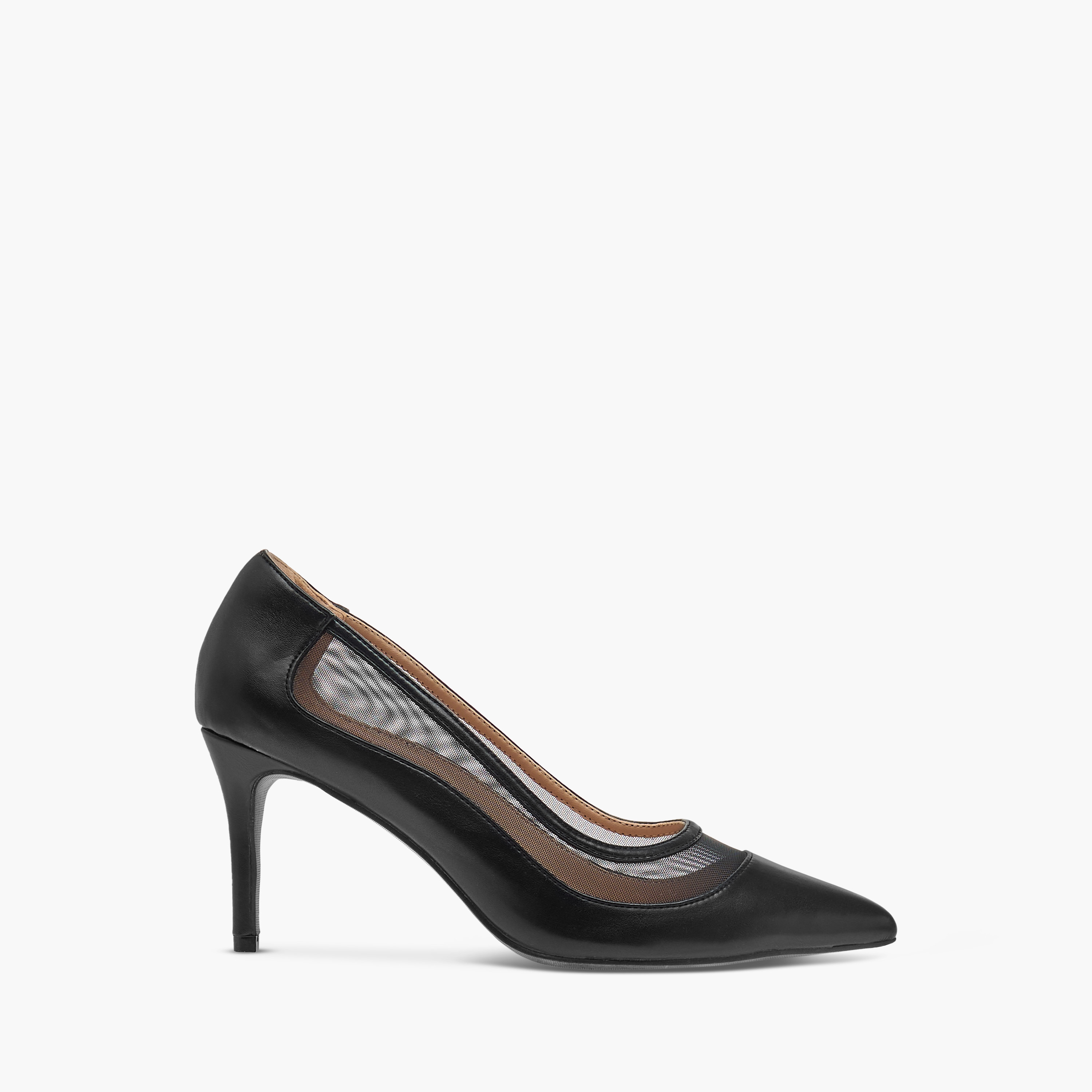 Flora Bella Textured Slip-On Pumps with Stiletto Heels-women-shoes-heels-image-3
