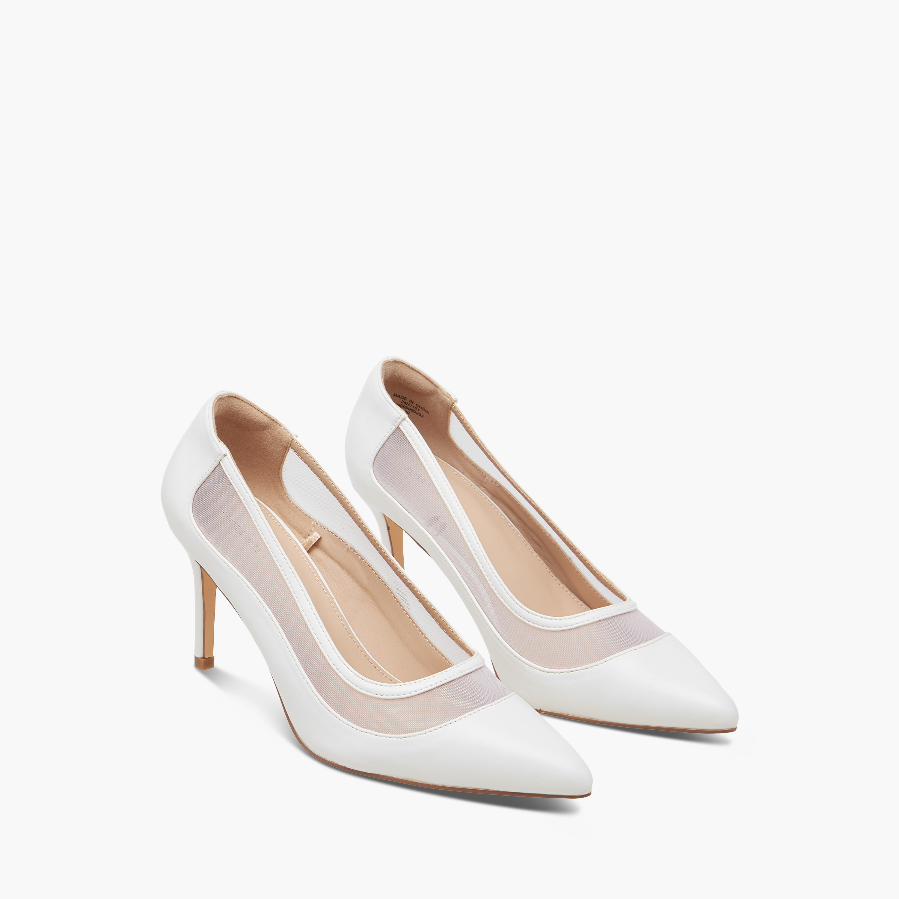 Flora Bella Textured Slip-On Pumps with Stiletto Heels-women-shoes-heels-image-1