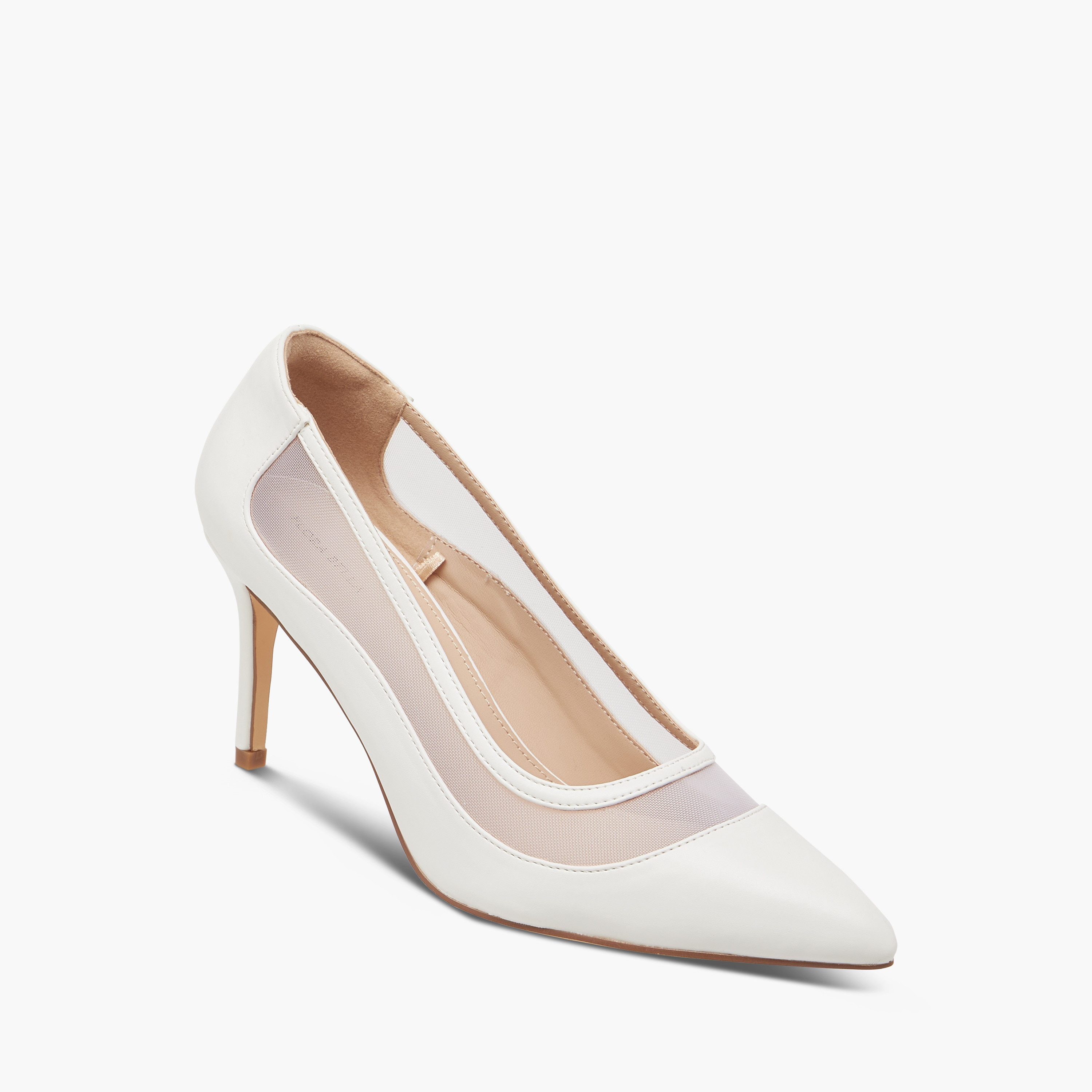 Flora Bella Textured Slip-On Pumps with Stiletto Heels-women-shoes-heels-image-2
