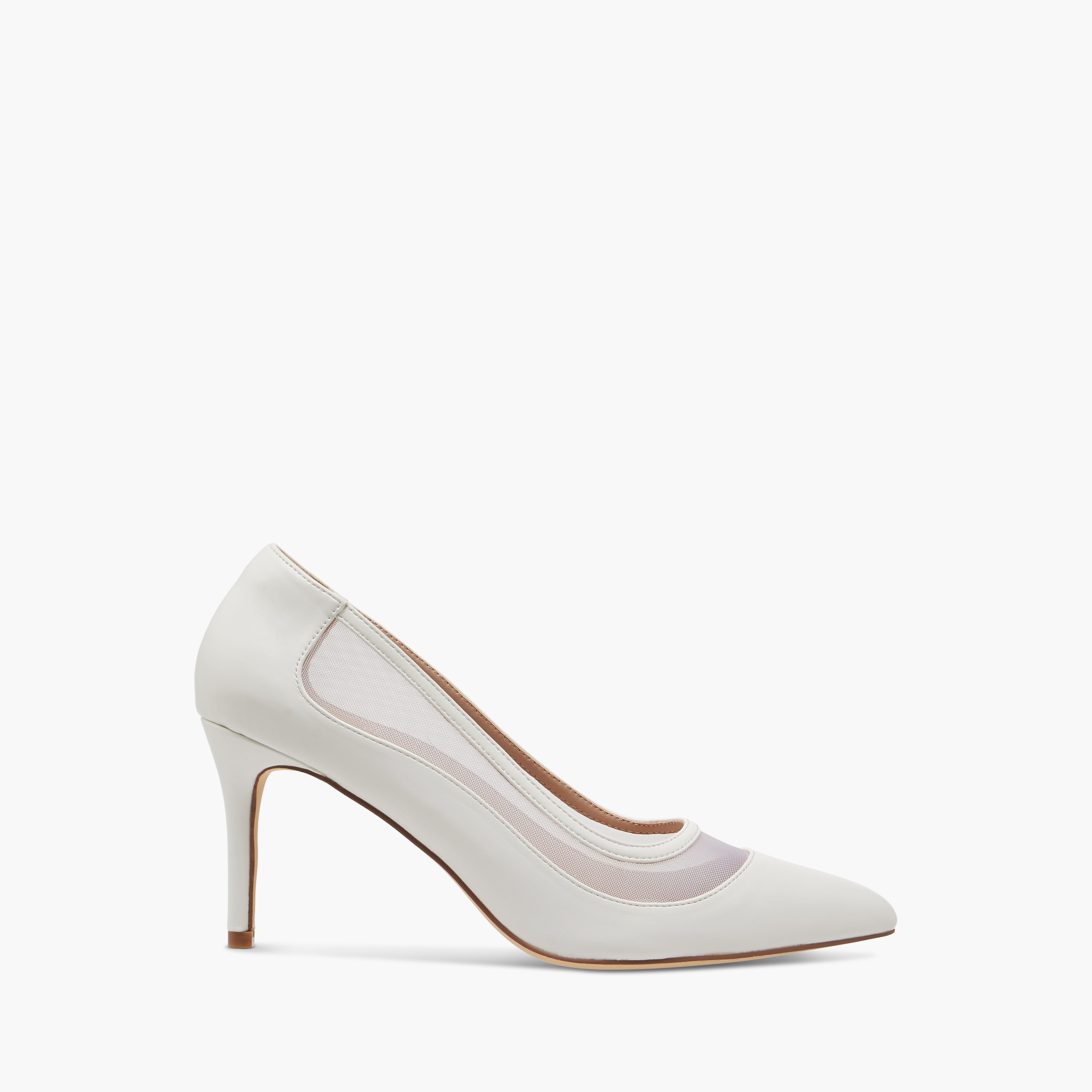 Flora Bella Textured Slip-On Pumps with Stiletto Heels-women-shoes-heels-image-3