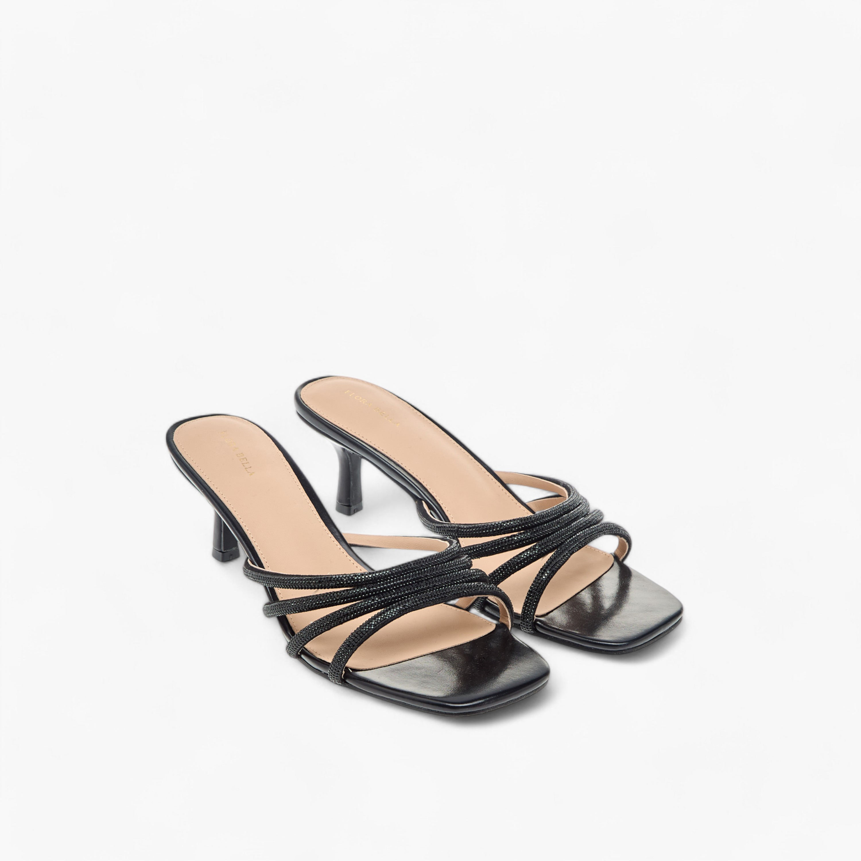 Flora Bella Embellished Slip-On Sandals with Kitten Heels-women-shoes-sandals-heeled-image-1