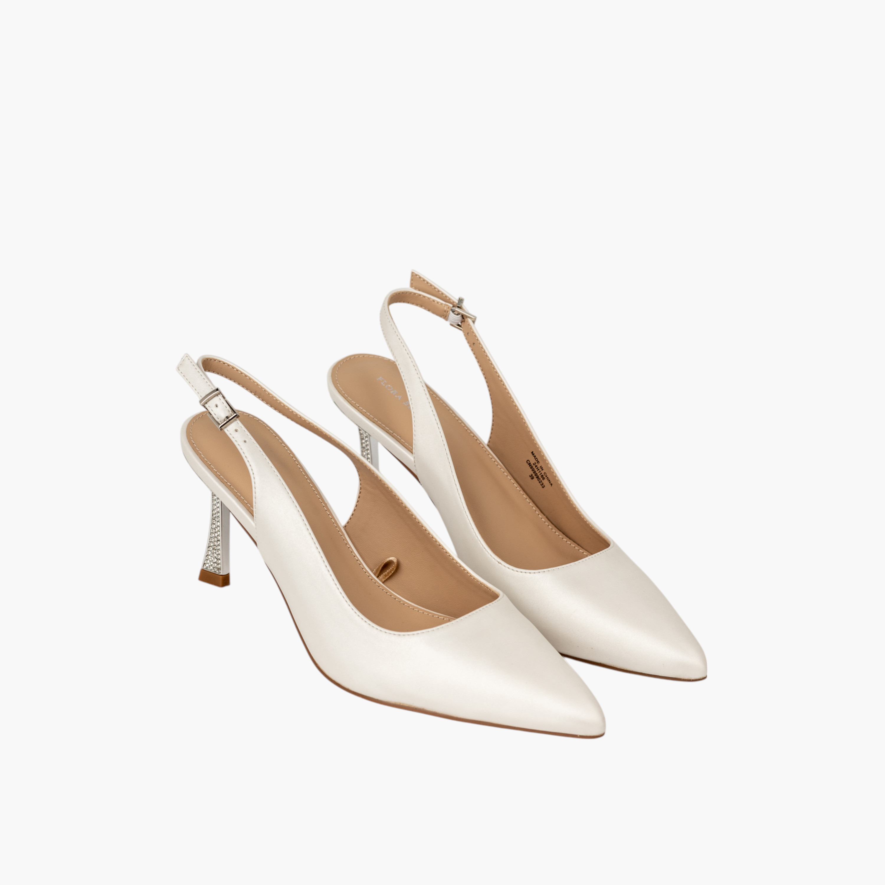 Flora Bella Textured Slingback Shoes with Stiletto Heels-women-shoes-heels-image-1