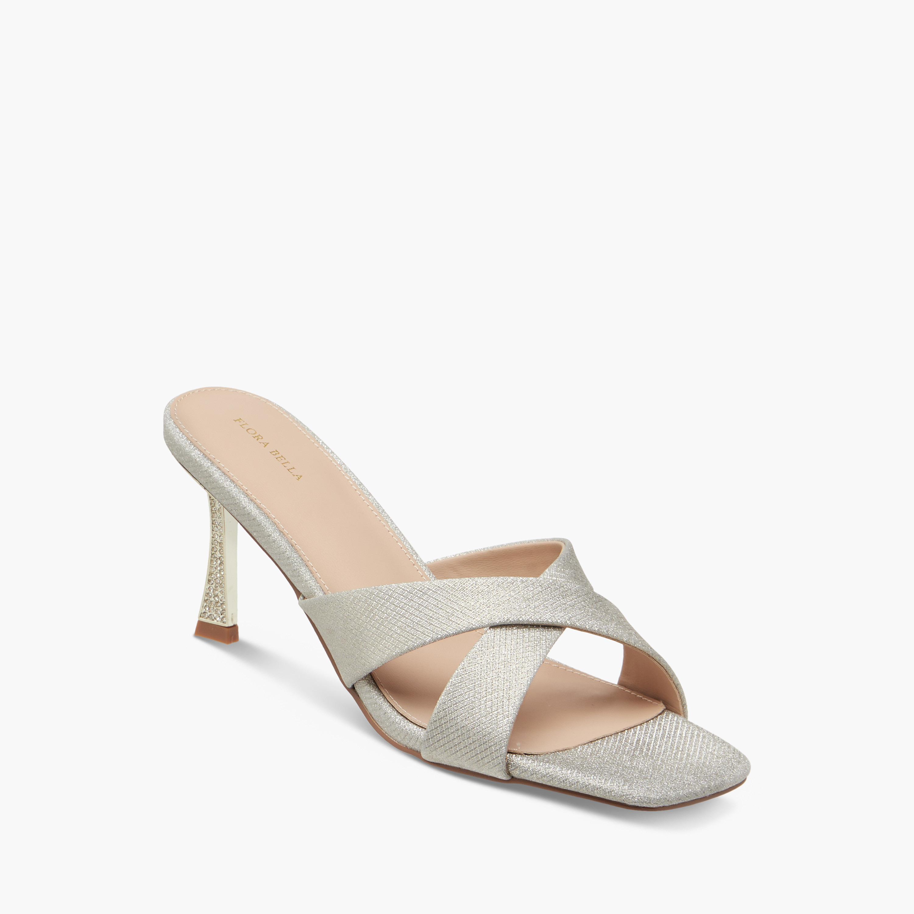 Flora Bella Textured Cross Strap Sandals with Stiletto Heels-women-shoes-sandals-heeled-image-2