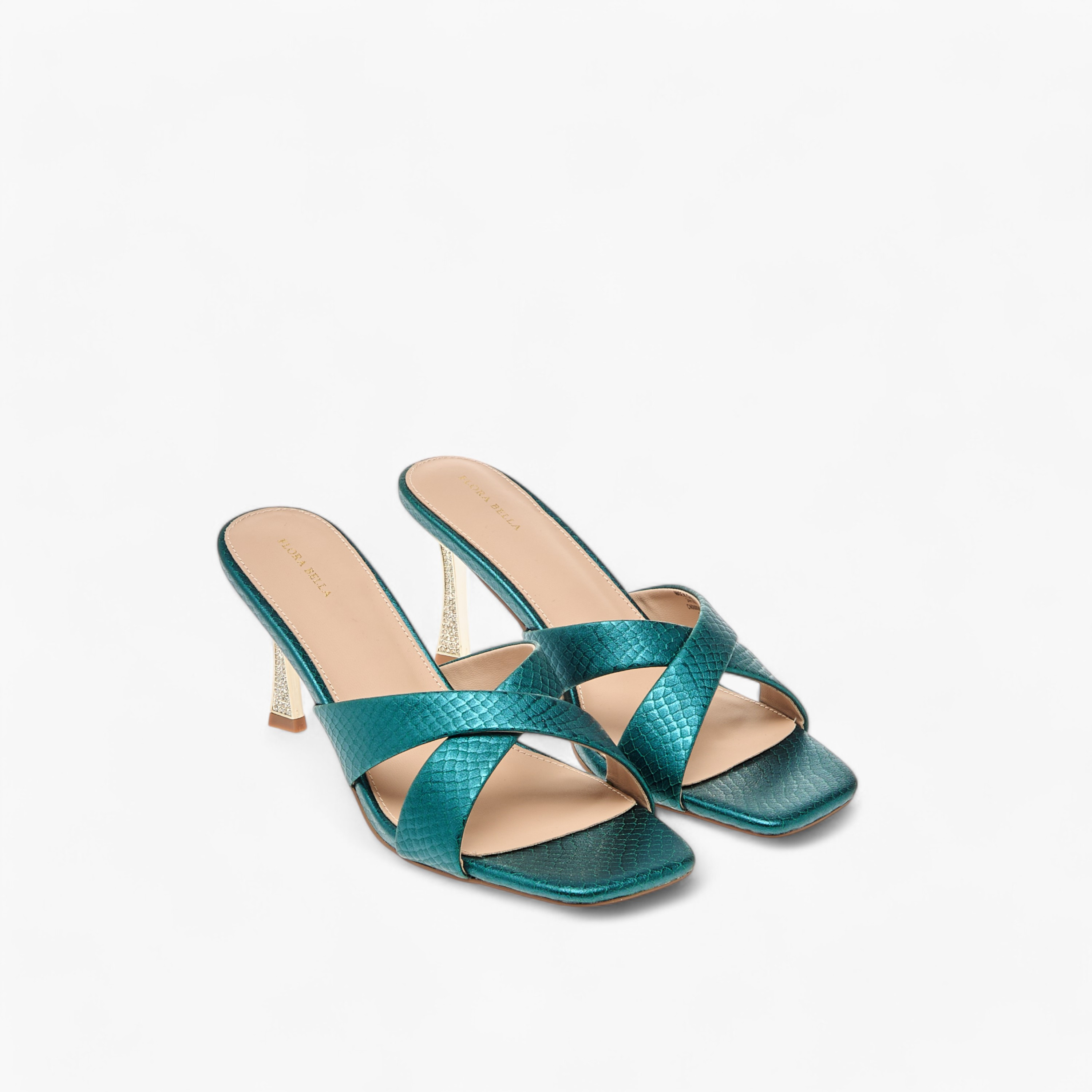 Flora Bella Textured Cross Strap Sandals with Stiletto Heels-women-shoes-sandals-heeled-image-6