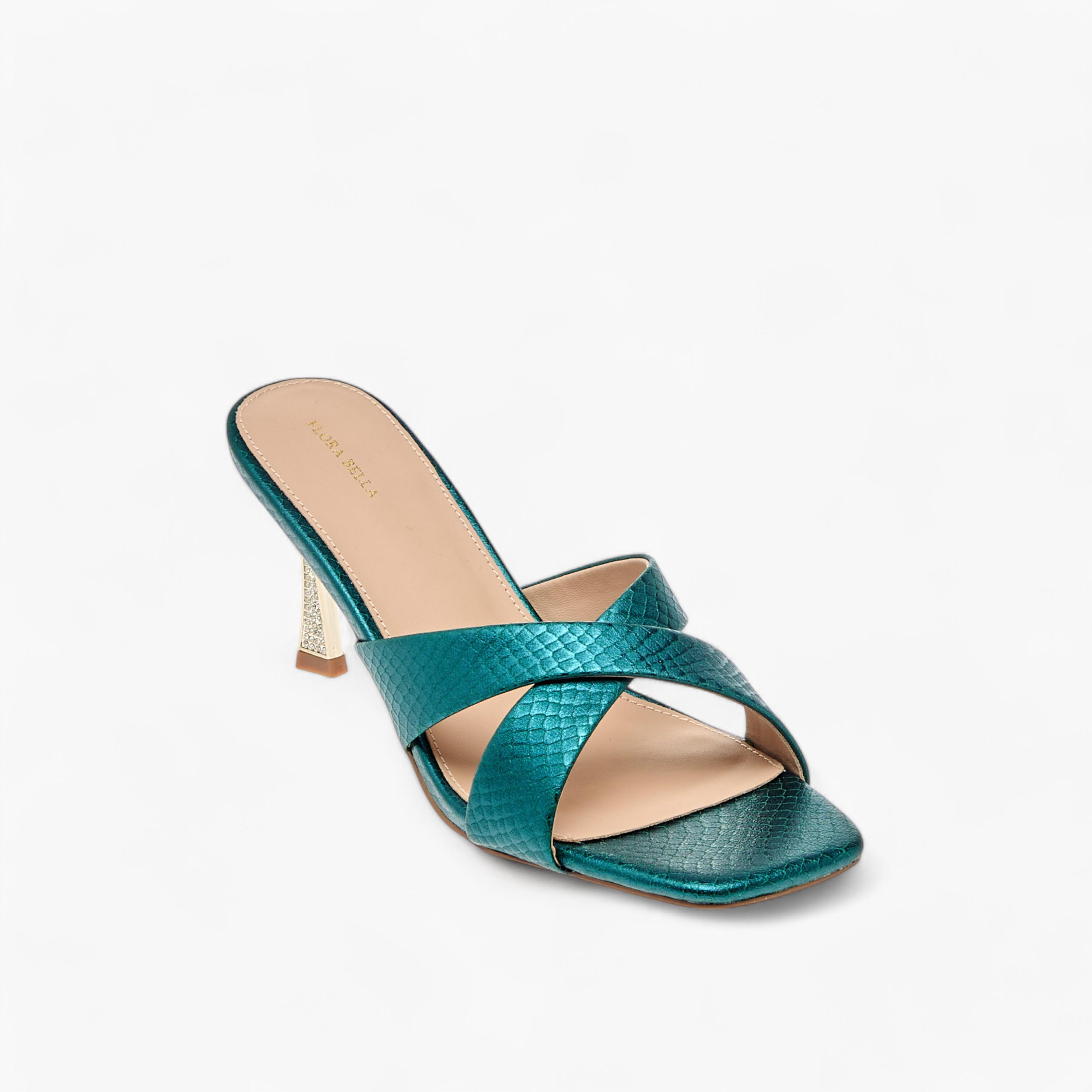 Flora Bella Textured Cross Strap Sandals with Stiletto Heels-women-shoes-sandals-heeled-image-7