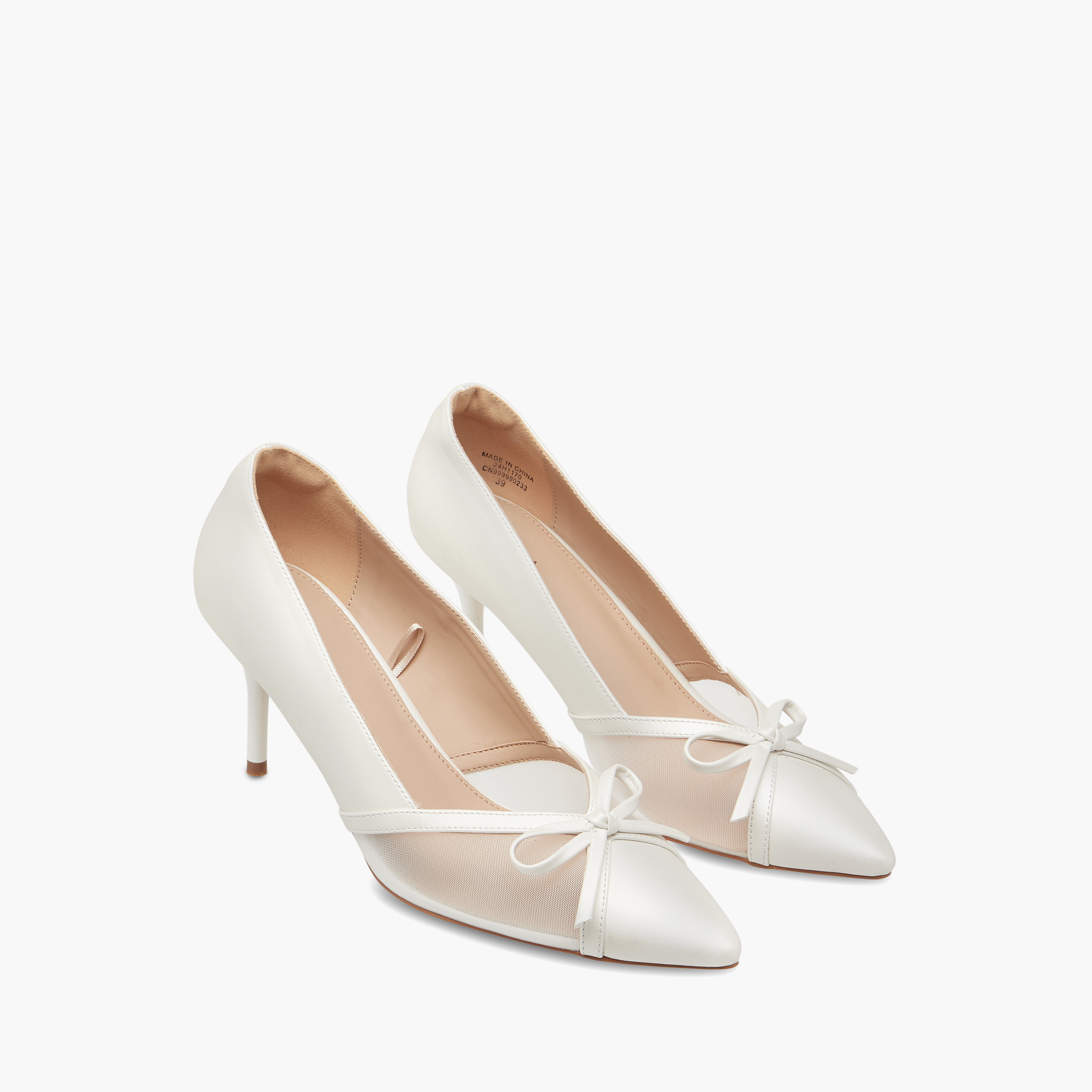 حذاء كلاسيكي سهل الارتداء بارز الملمس بكعب ستيليتو من فلورا بيلا-women-shoes-heels-image-1