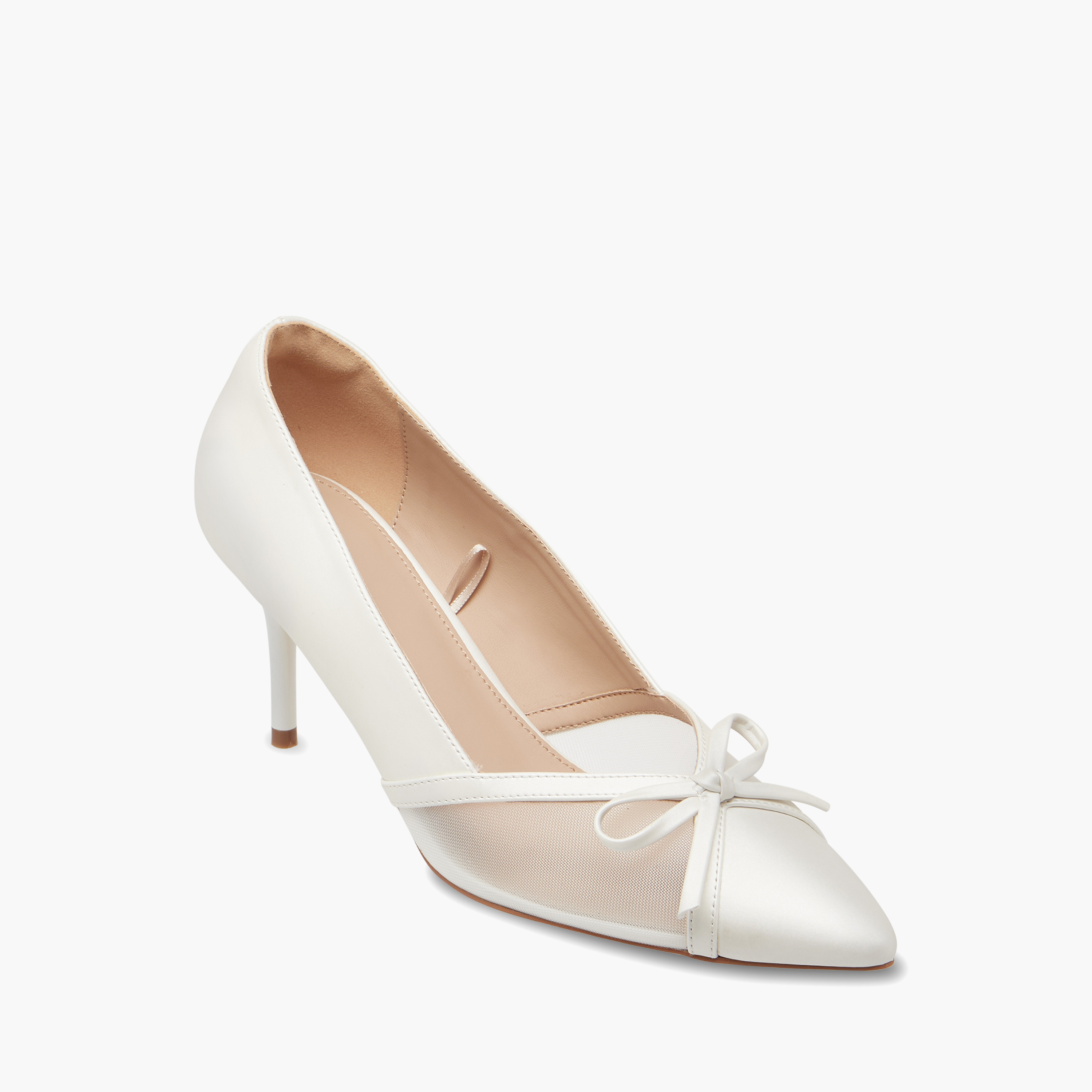 Flora Bella Textured Slip-On Pumps with Stiletto Heels-women-shoes-heels-image-2