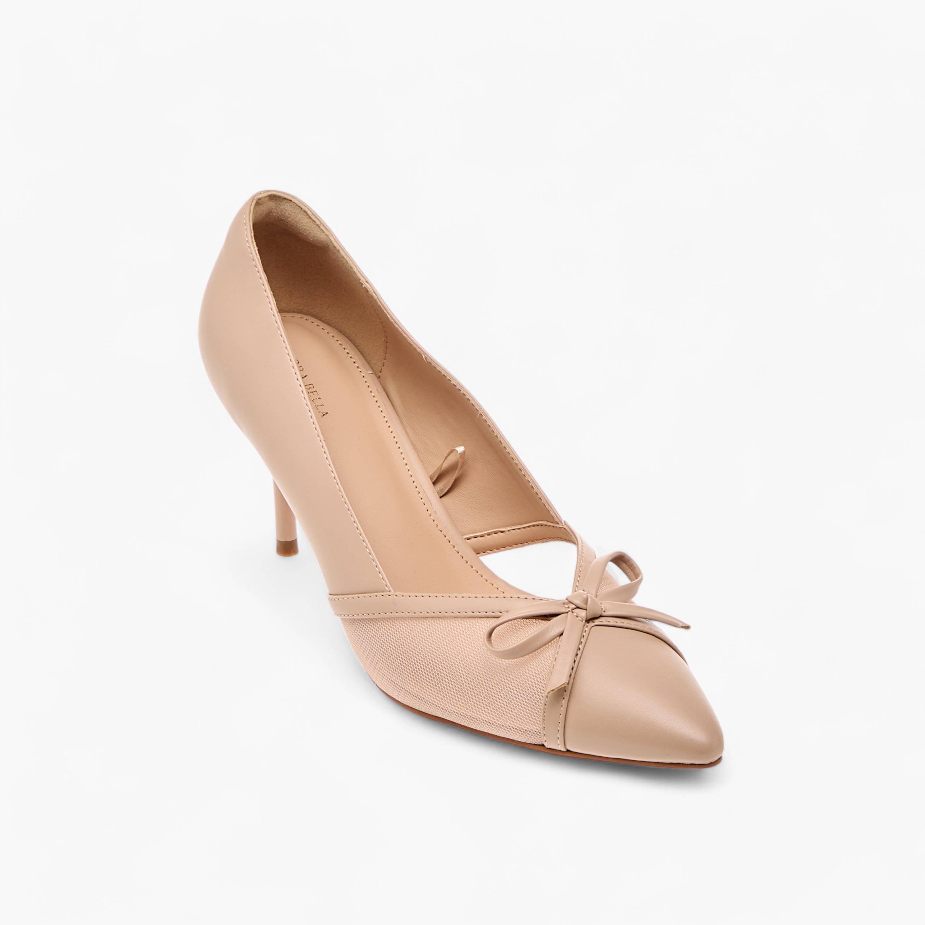 Flora Bella Bow Applique Slip-On Pumps with Stiletto Heels-women-shoes-heels-image-2
