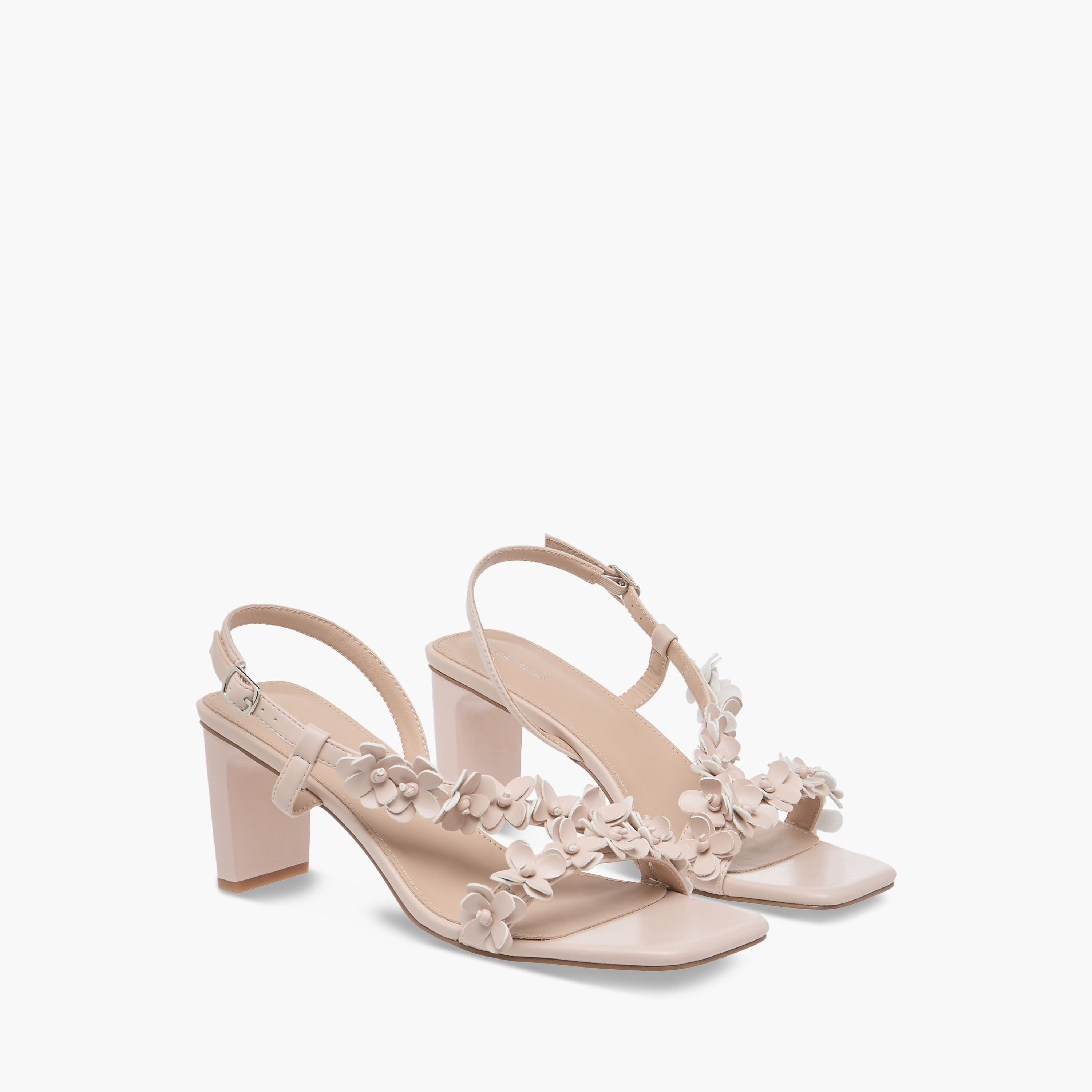 Flora Bella Floral  Slingback Sandals with Block Heels and Buckle Closure-women-shoes-sandals-heeled-image-1