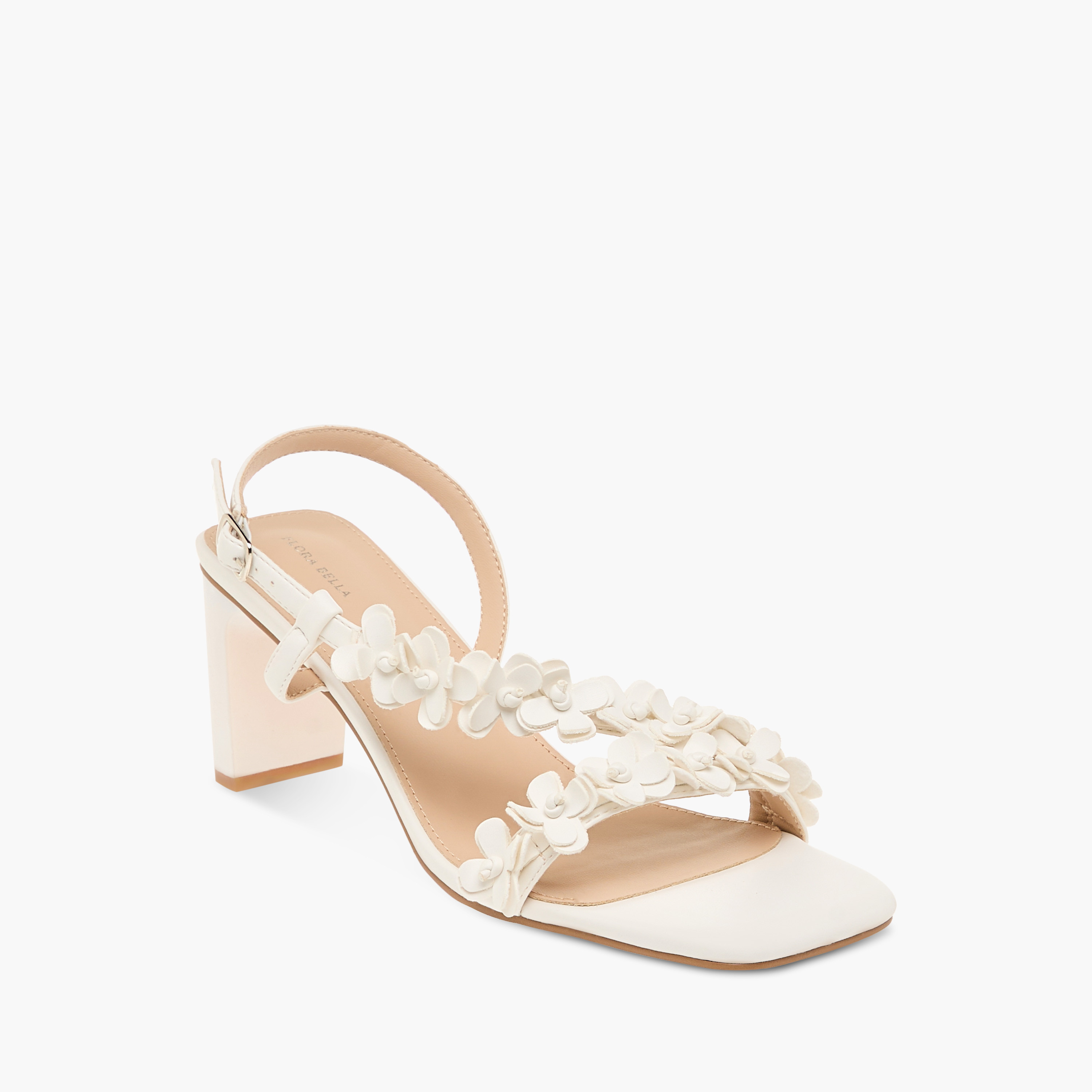 Flora Bella Floral  Slingback Sandals with Block Heels and Buckle Closure-women-shoes-sandals-heeled-image-2