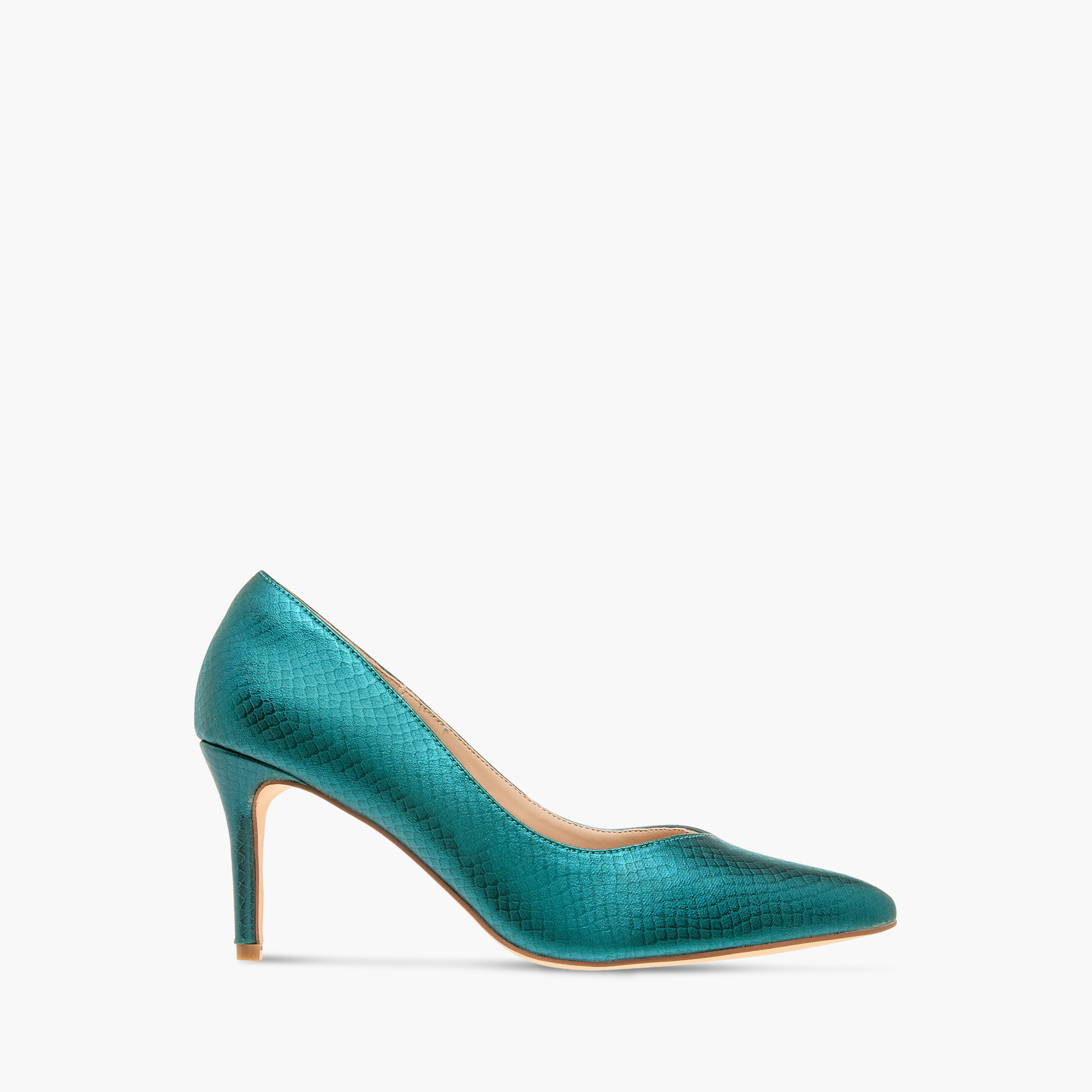 Flora Bella Textured Slip-On Pumps with Stiletto Heels-women-shoes-heels-image-3
