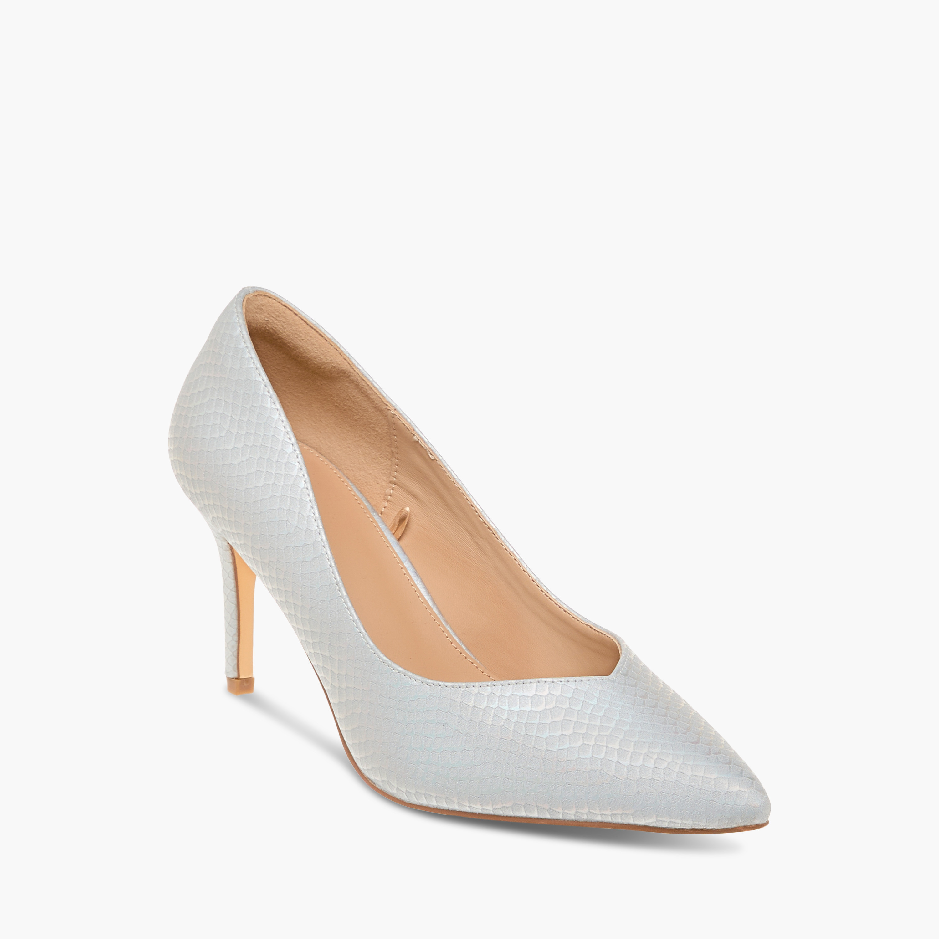 Flora Bella Textured Slip-On Pumps with Stiletto Heels-women-shoes-heels-image-2