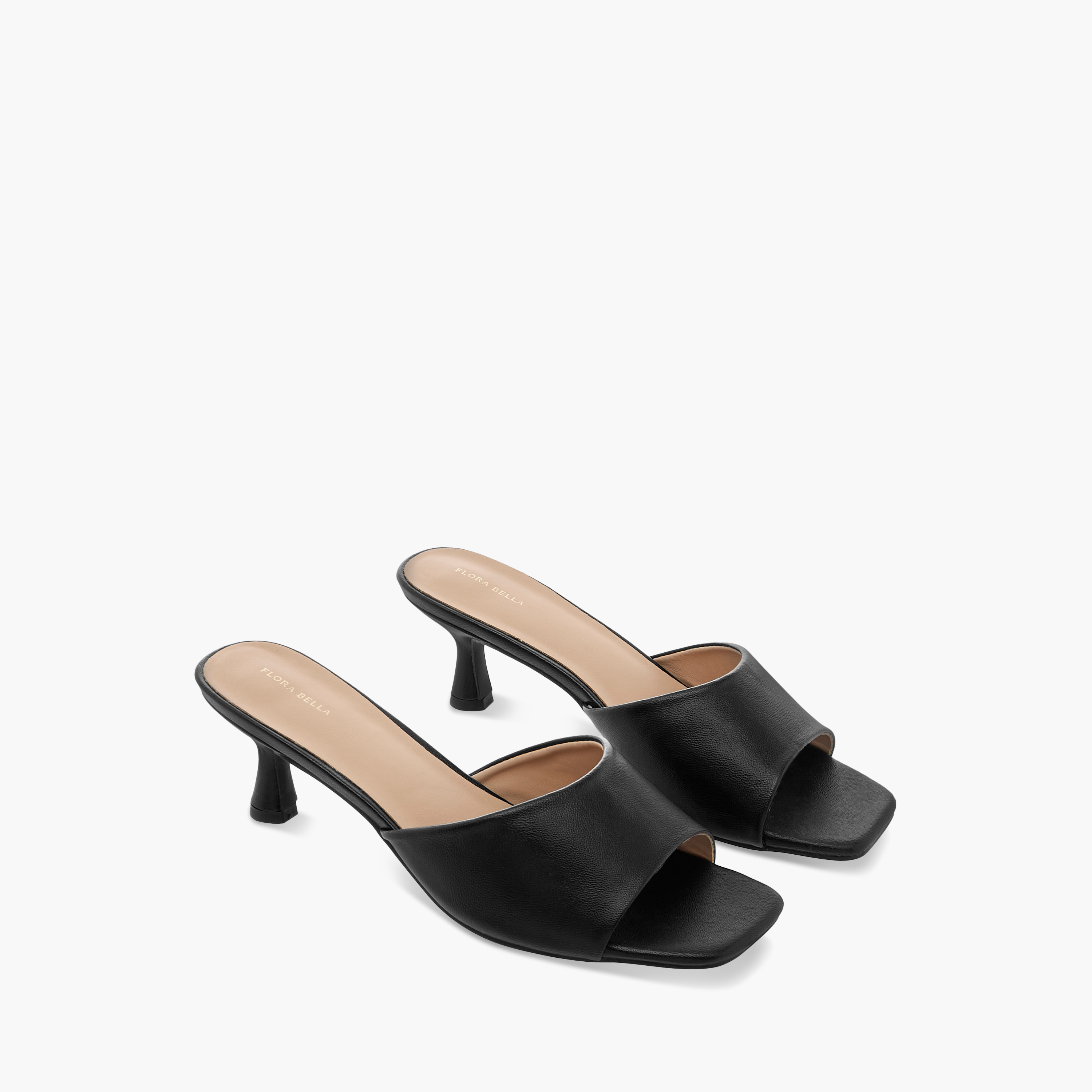 Flora Bella Solid Slip-On Sandals with Flared Heels-women-shoes-sandals-heeled-image-1