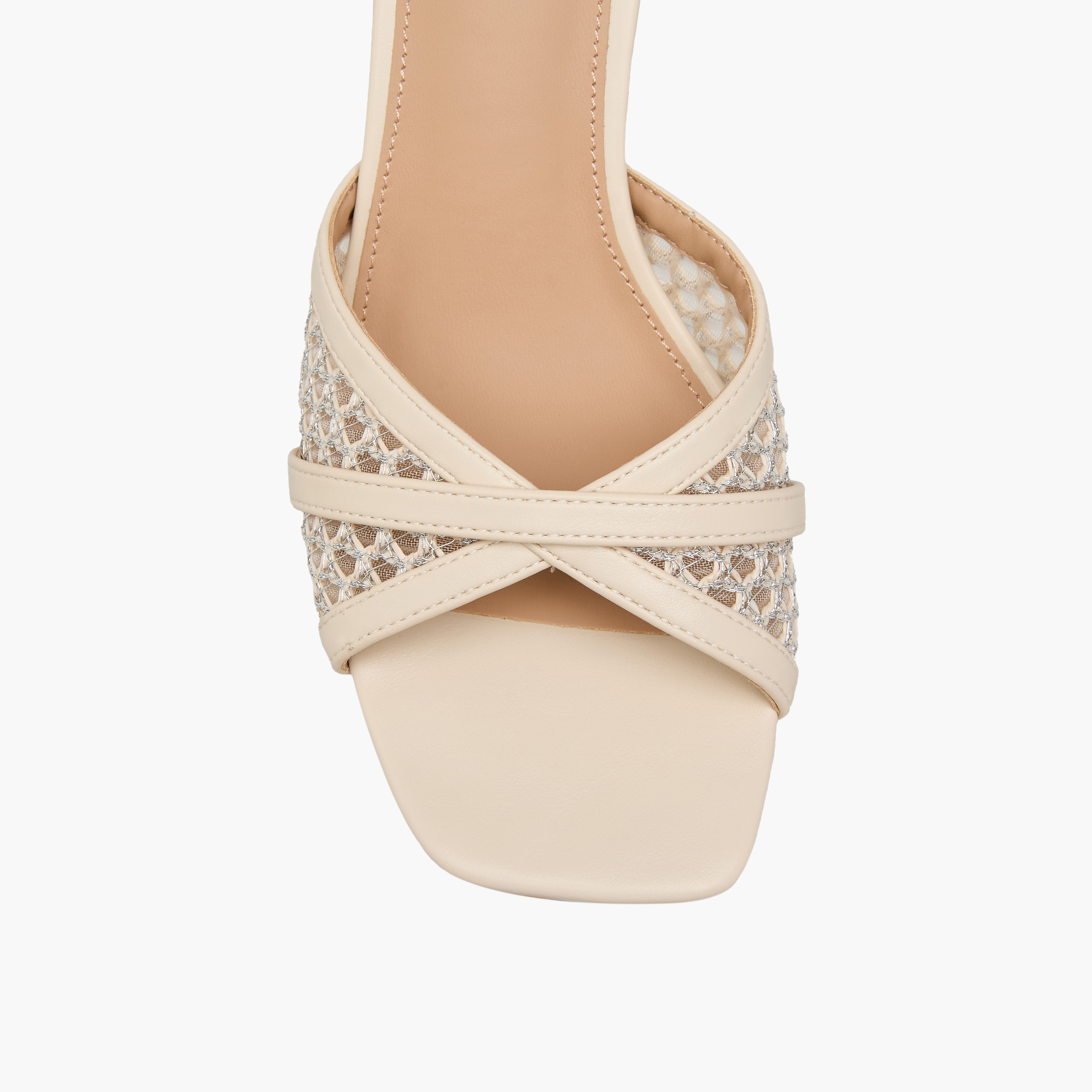 Flora Bella Solid Cross Strap Slip-On Sandals with Flared Heels-women-shoes-sandals-heeled-image-4