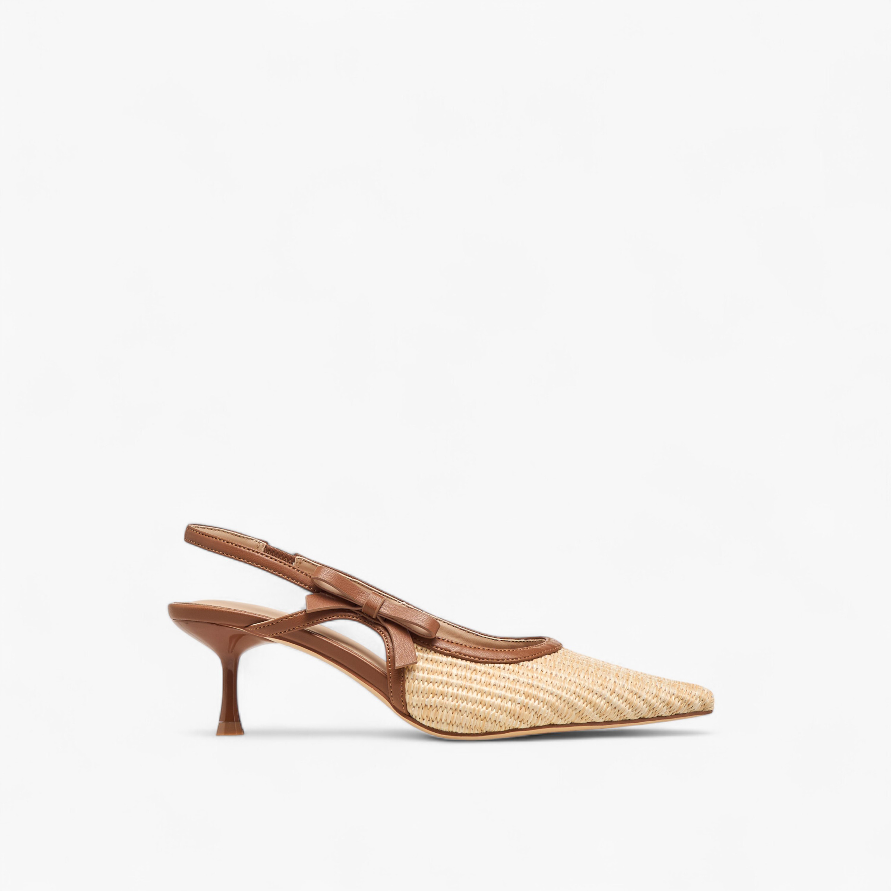 Flora Bella Textured Pointed-Toe Slingback Shoes with Flared Heels-women-shoes-heels-image-3