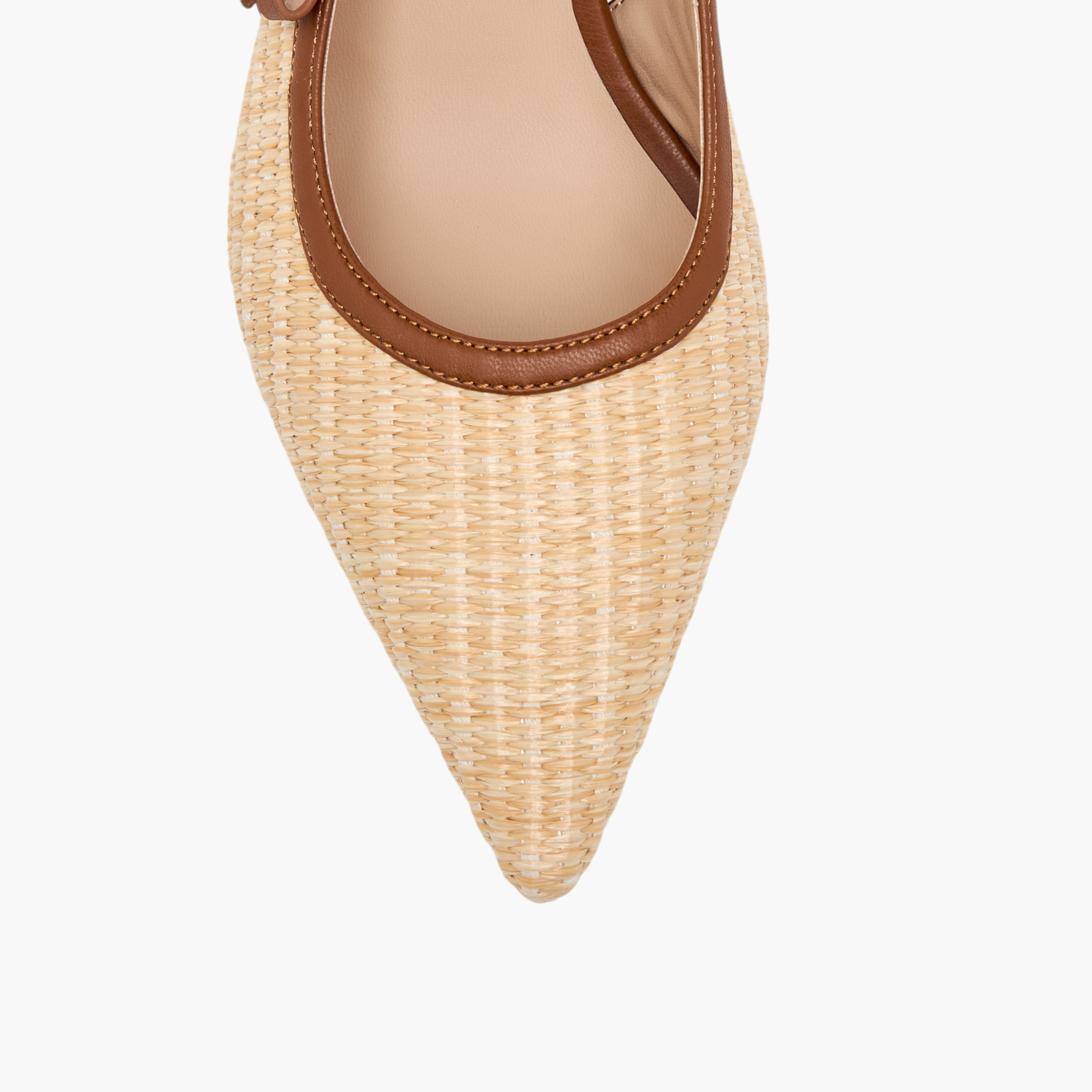 Flora Bella Textured Pointed-Toe Slingback Shoes with Flared Heels-women-shoes-heels-image-4