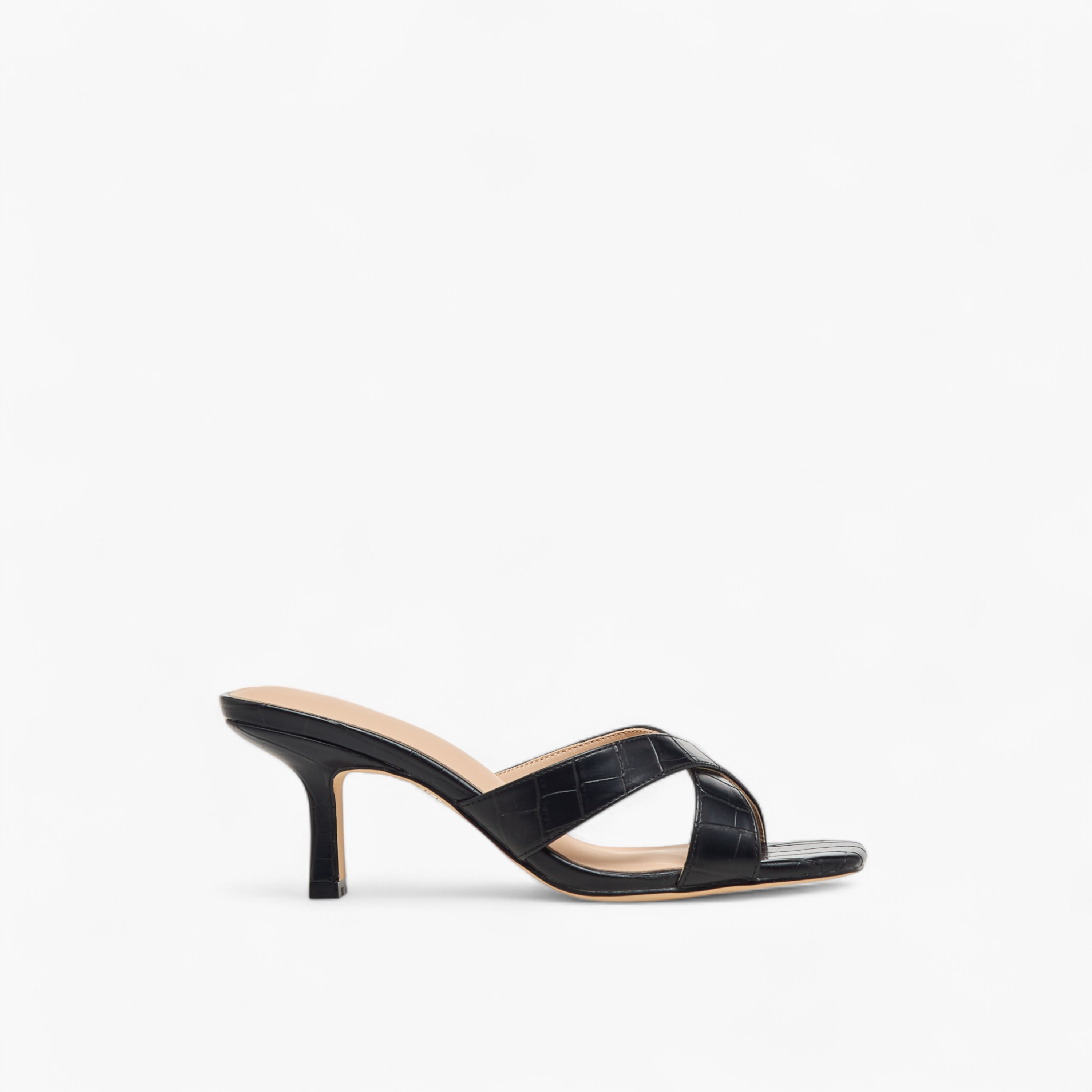 صندل سهل الارتداء بارز الملمس بأحزمة متقاطعة وكعب صغير من فلورا بيلا-women-shoes-sandals-heeled-image-3