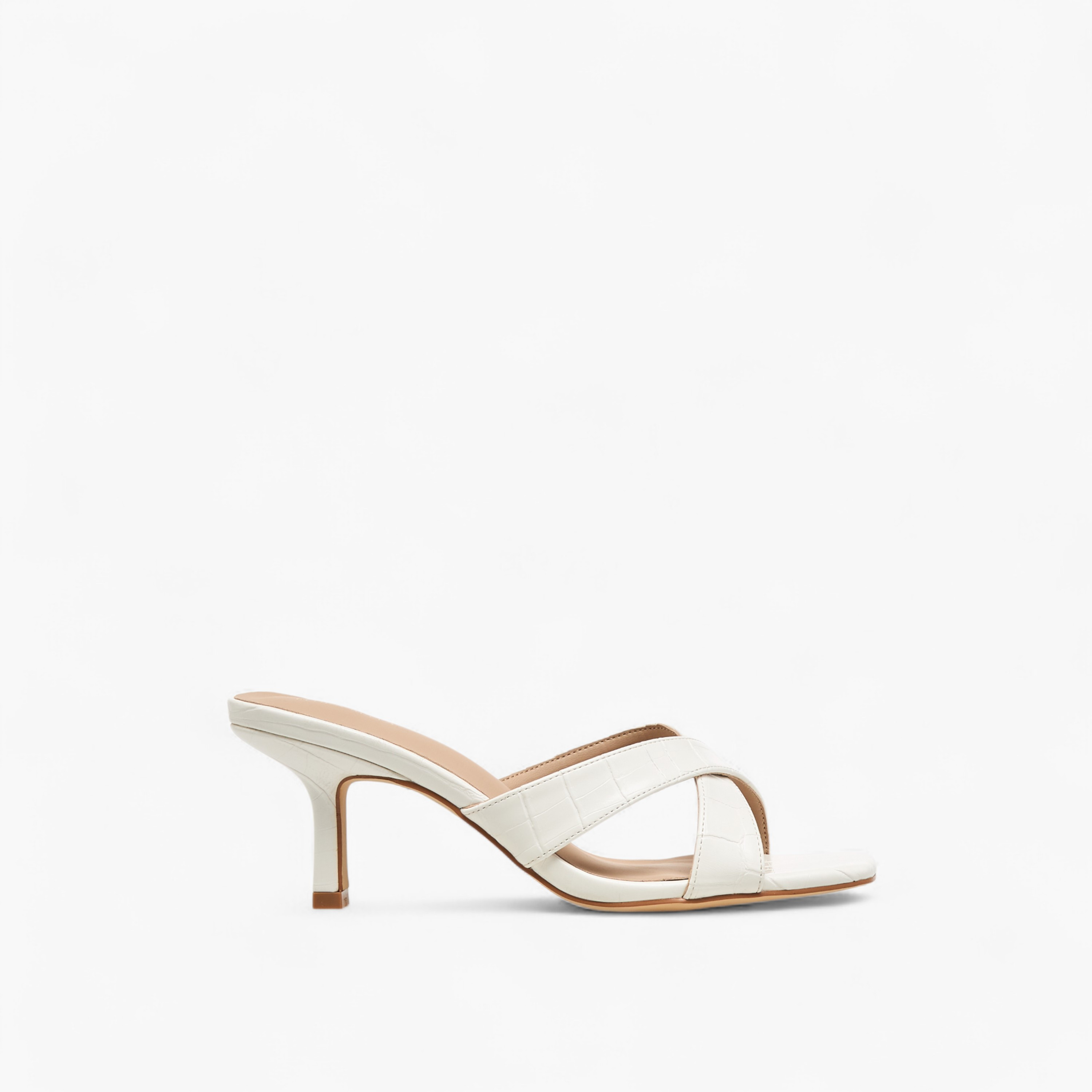 Flora Bella Textured Cross Strap Slip-on Sandals with Kitten Heels-women-shoes-sandals-heeled-image-3