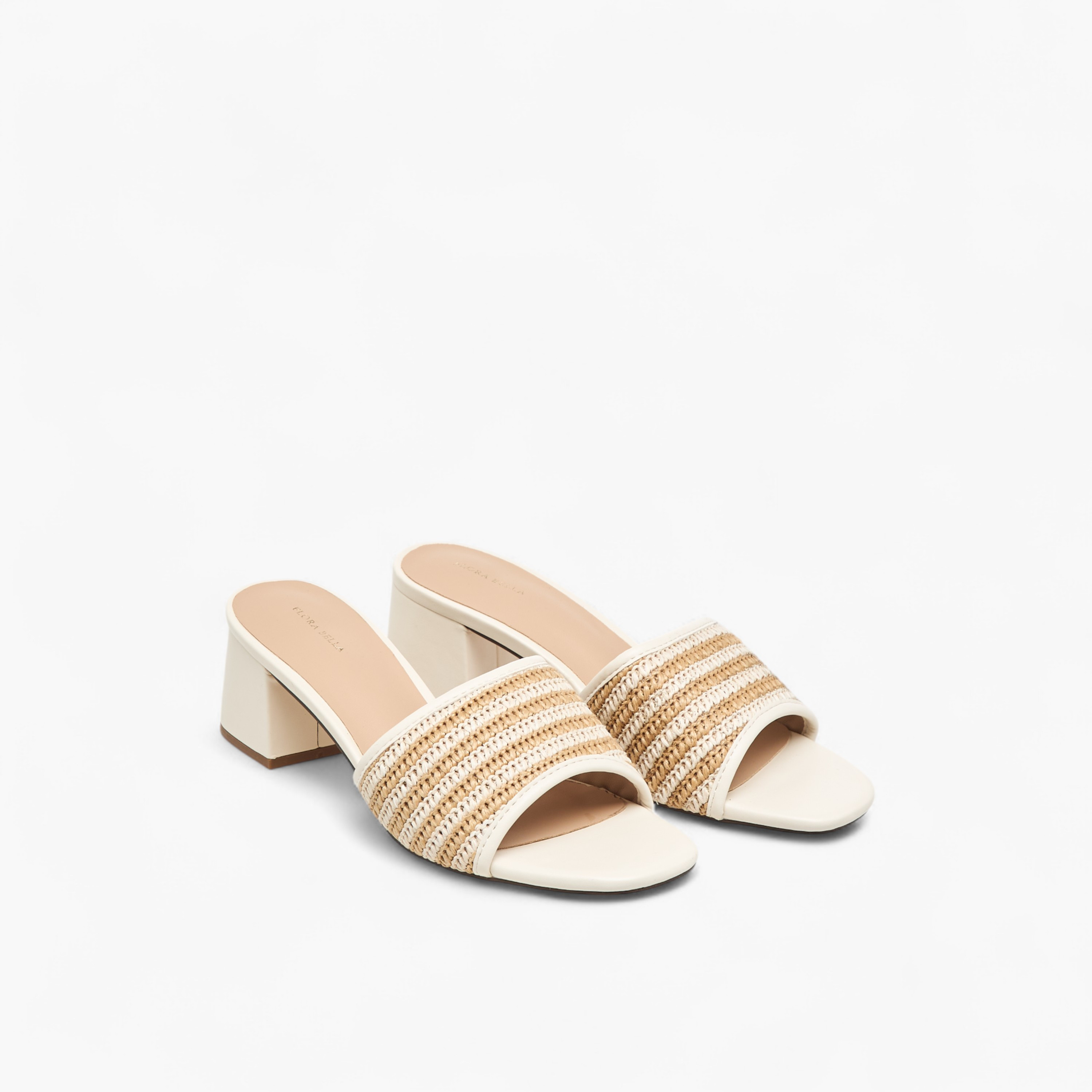 صندل سهل الارتداء بارز الملمس بكعب عريض من فلورا بيلا-women-shoes-sandals-heeled-image-1