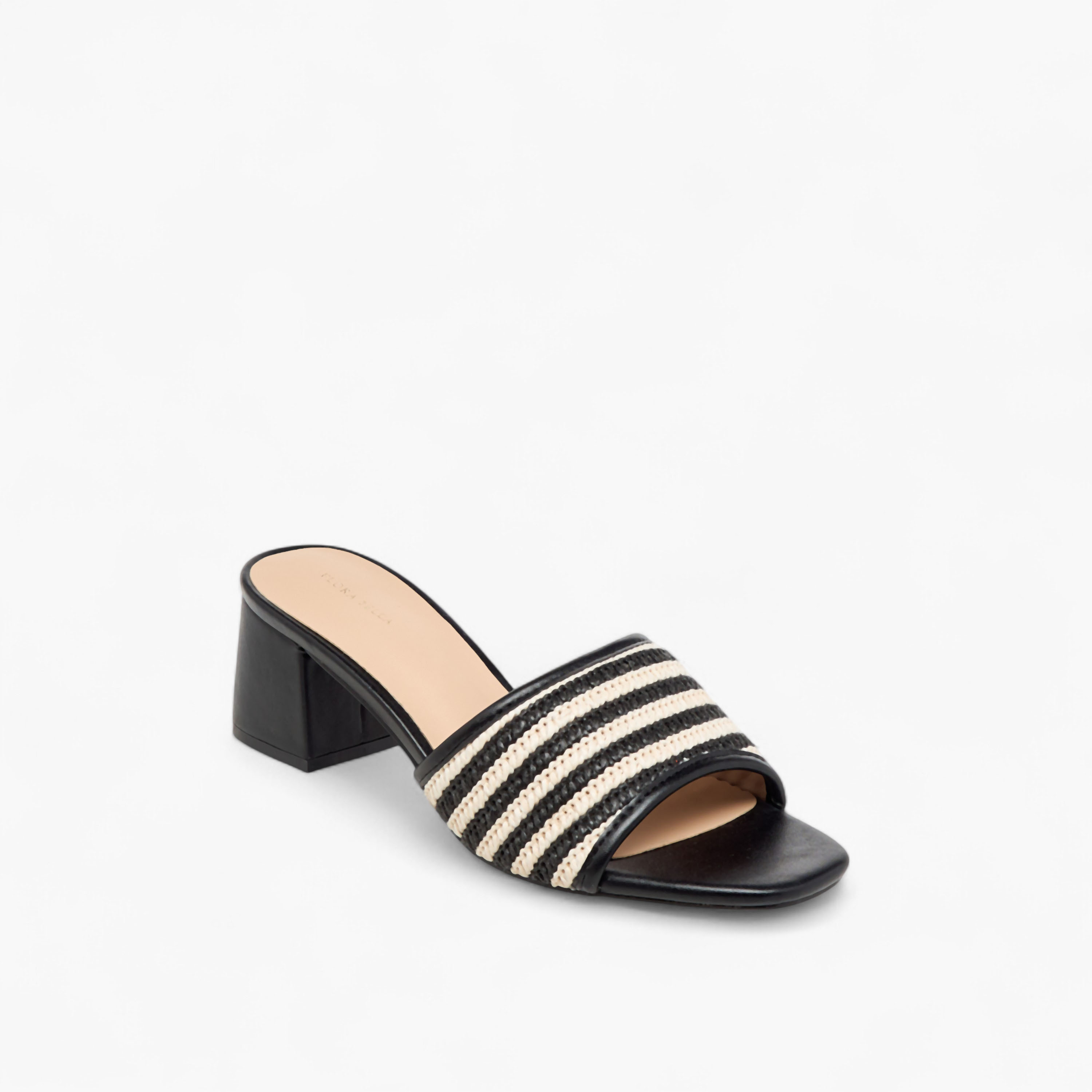 Flora Bella Textured Slip-On Sandals with Block Heel-women-shoes-sandals-heeled-image-2