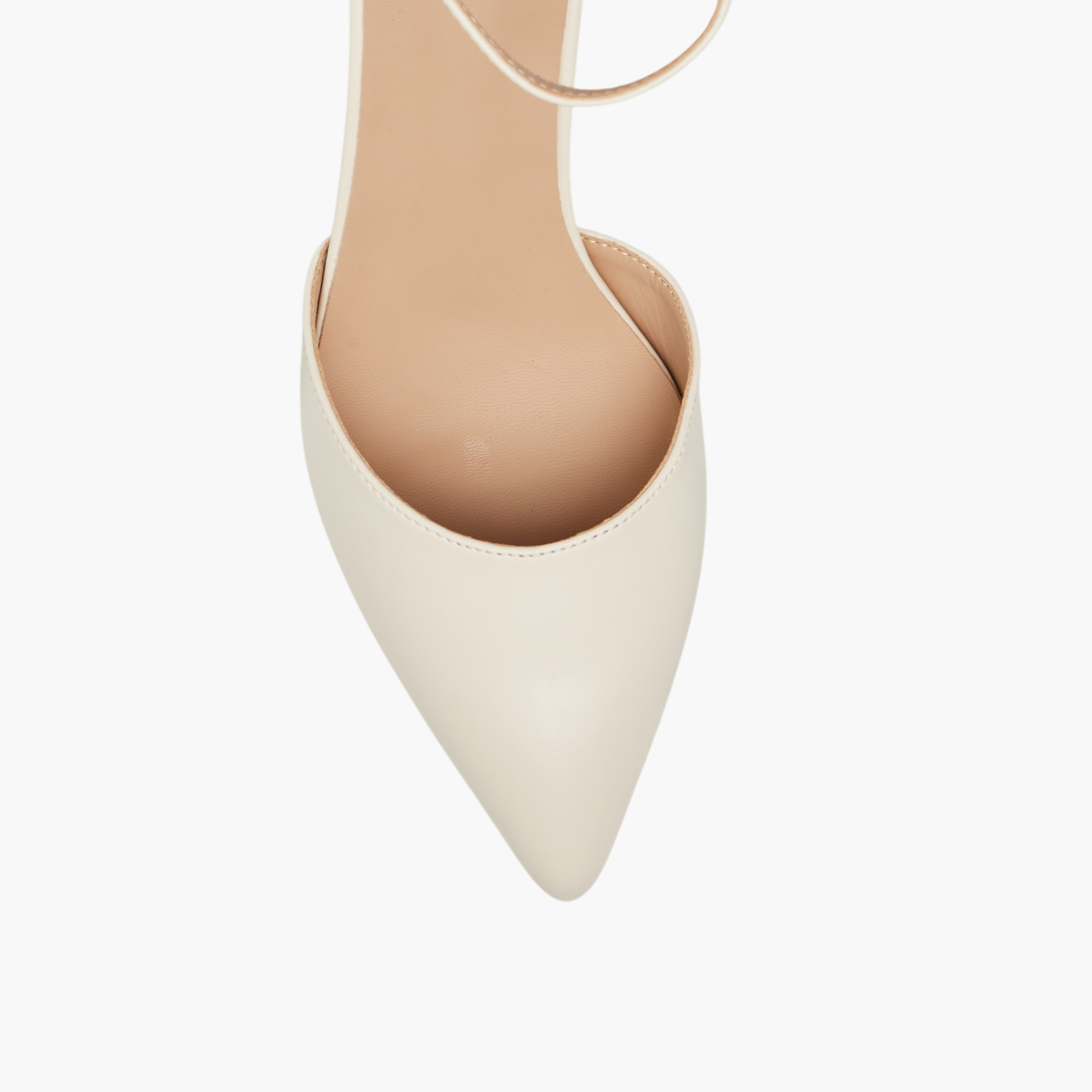 Flora Bella Monogram Embossed Pointed Toe Shoes with Stiletto Heels and Buckle Closure-women-shoes-heels-image-4