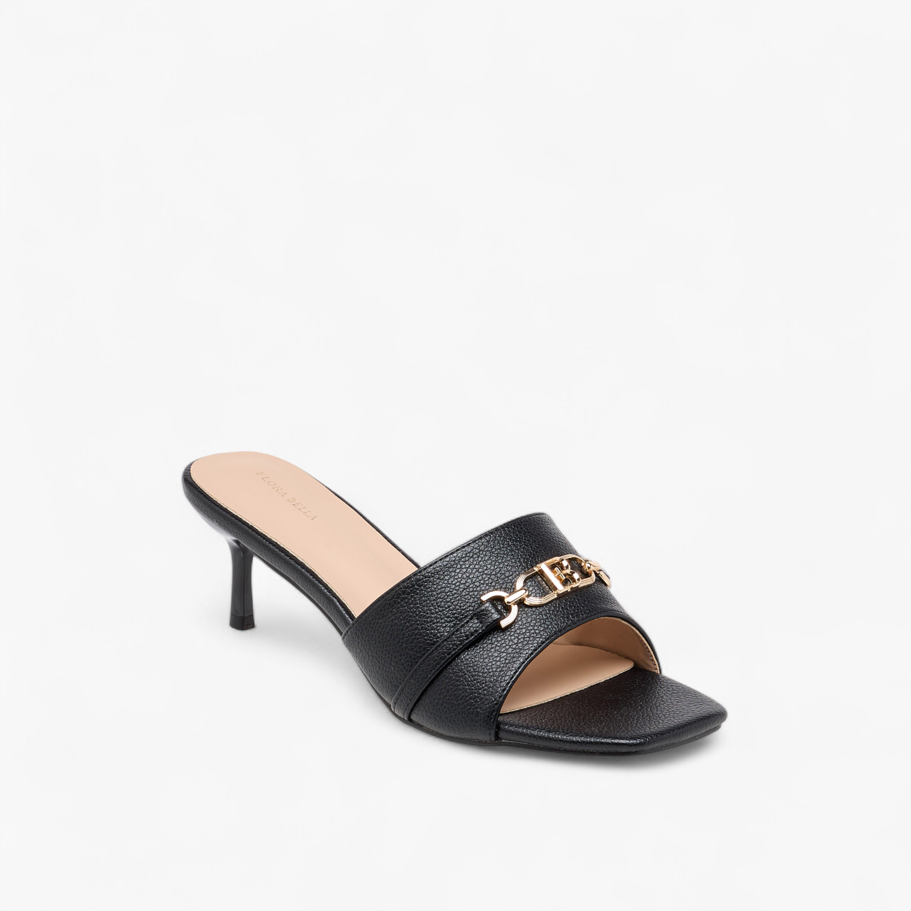 Flora Bella Metal Accent Slip-On Sandals with Stiletto Heels-women-shoes-sandals-heeled-image-3