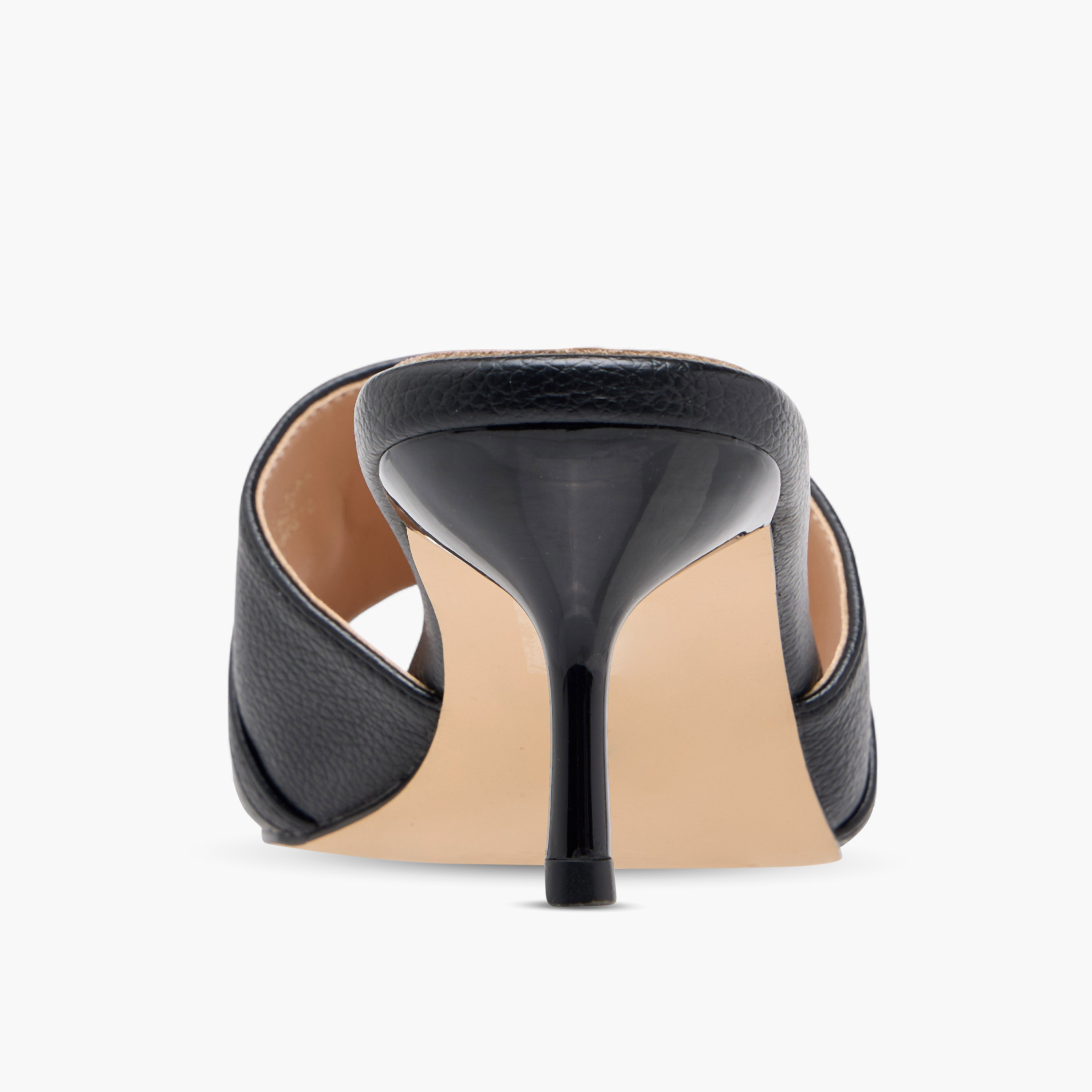 Flora Bella Metal Accent Slip-On Sandals with Stiletto Heels-women-shoes-sandals-heeled-image-5